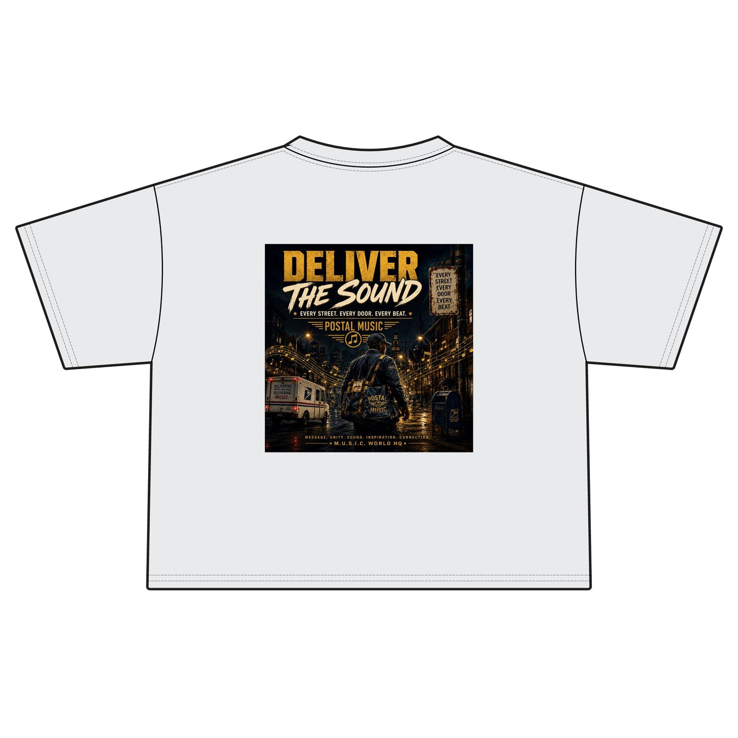 Postal Music — Deliver the Sound — Women's Boxy T-Shirt