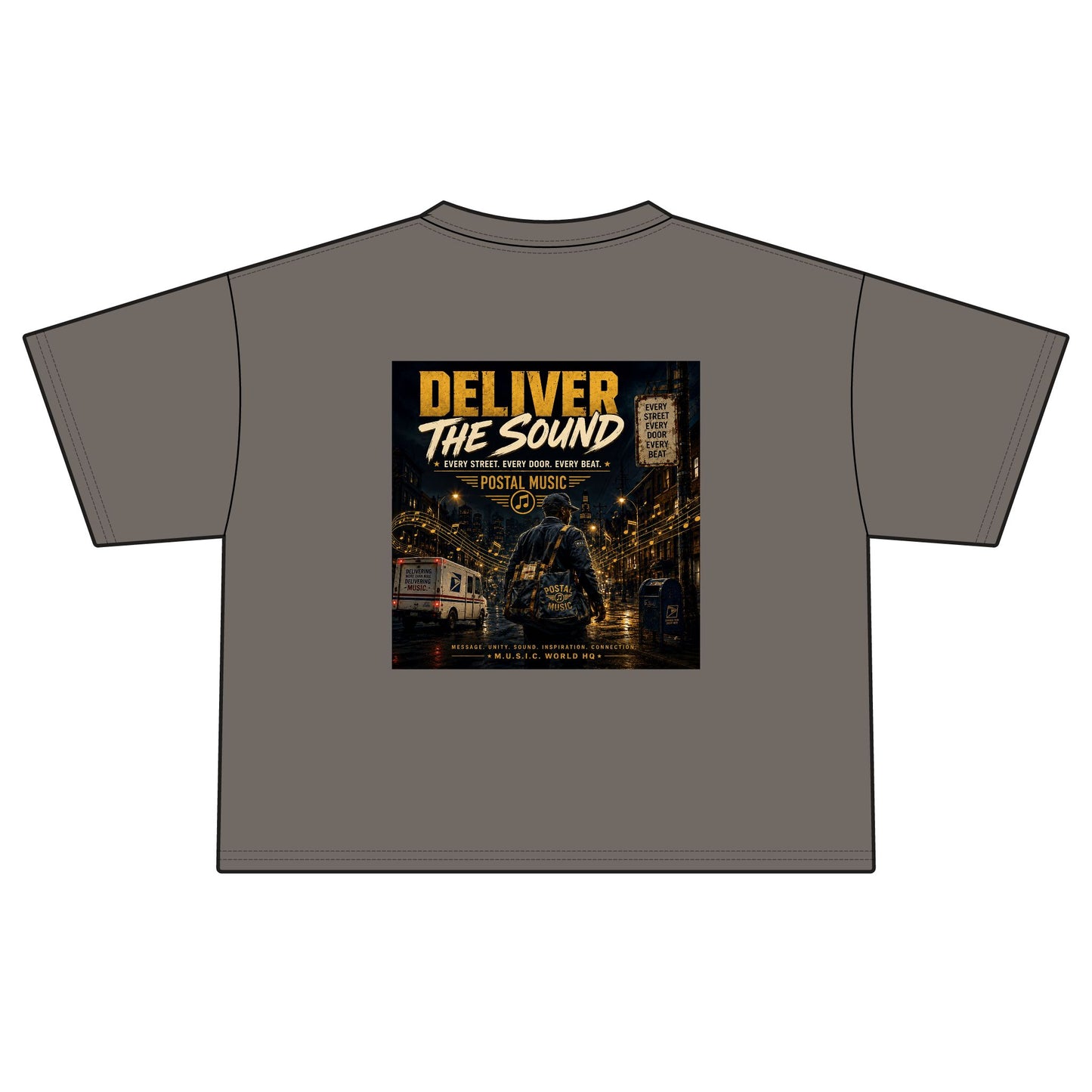 Postal Music — Deliver the Sound — Women's Boxy T-Shirt
