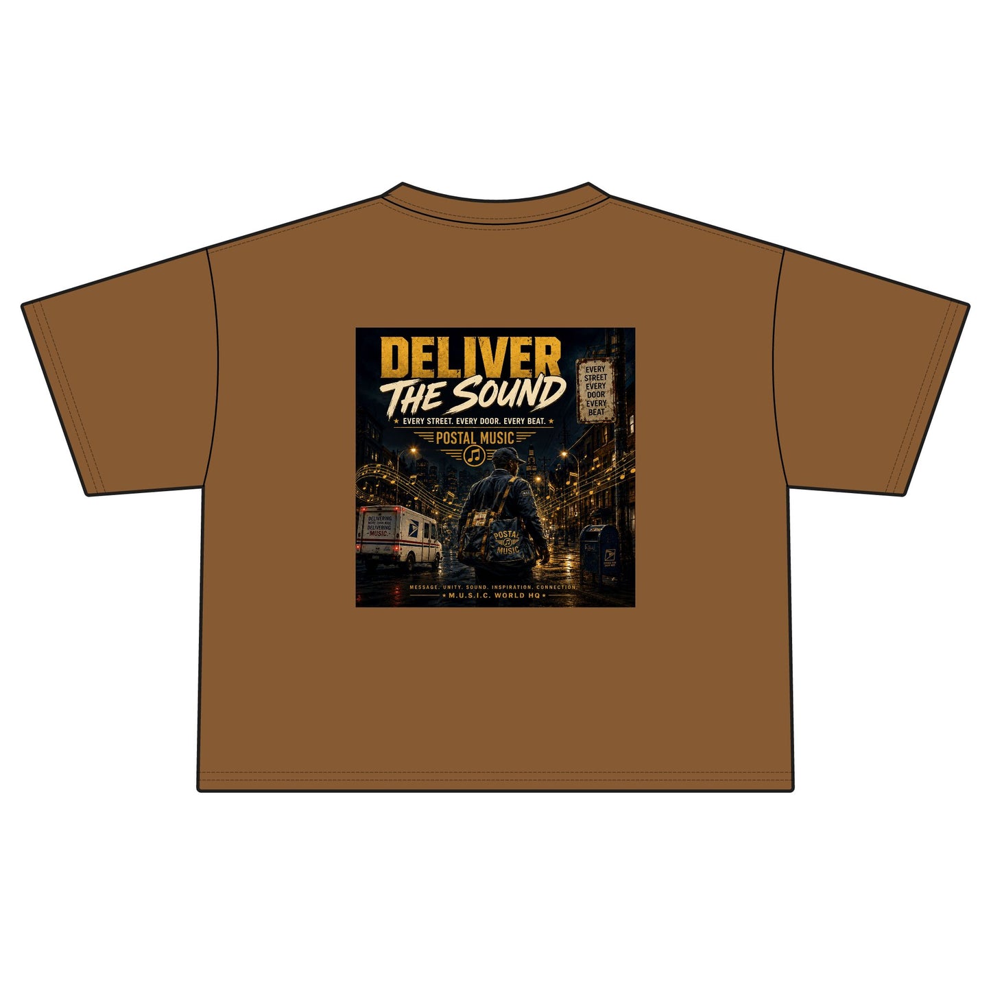 Postal Music — Deliver the Sound — Women's Boxy T-Shirt