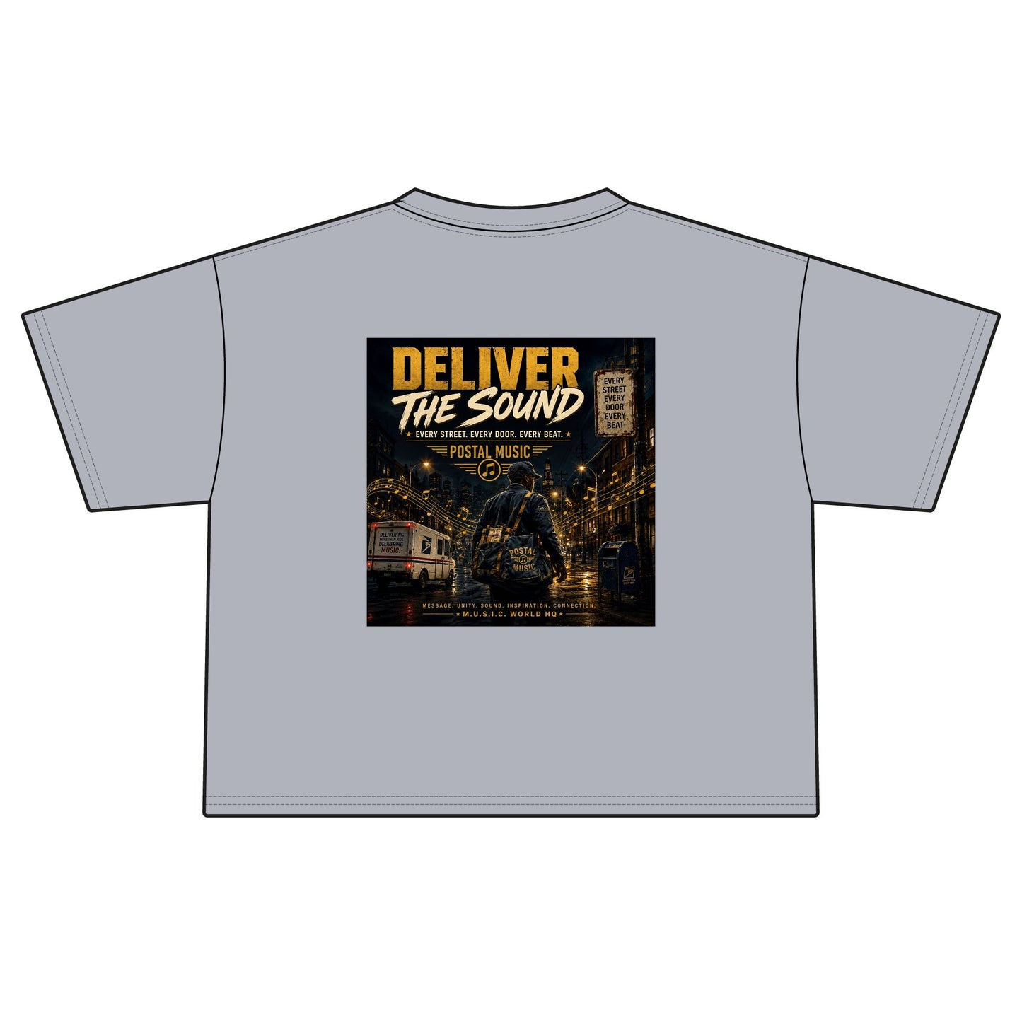 Postal Music — Deliver the Sound — Women's Boxy T-Shirt