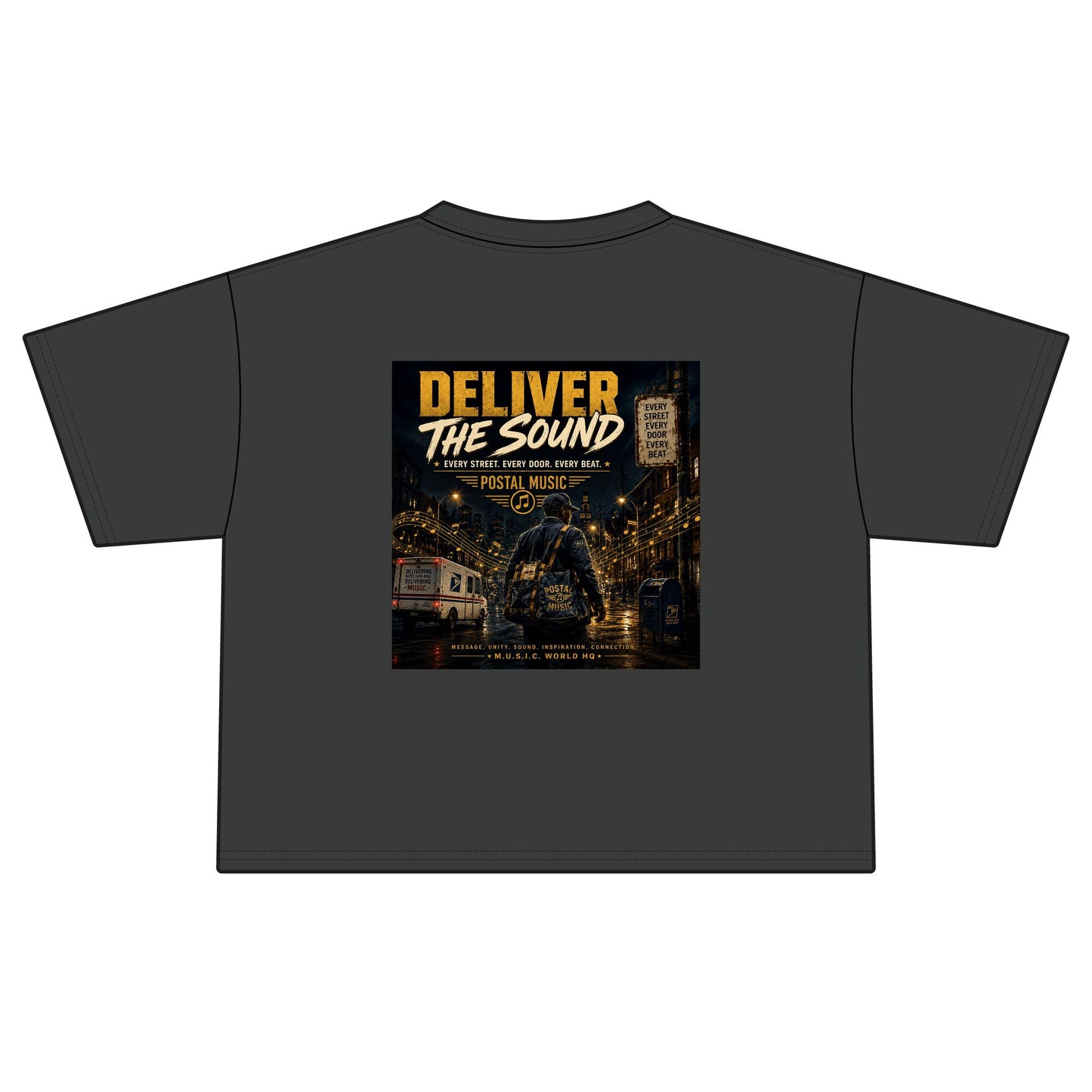 Postal Music — Deliver the Sound — Women's Boxy T-Shirt
