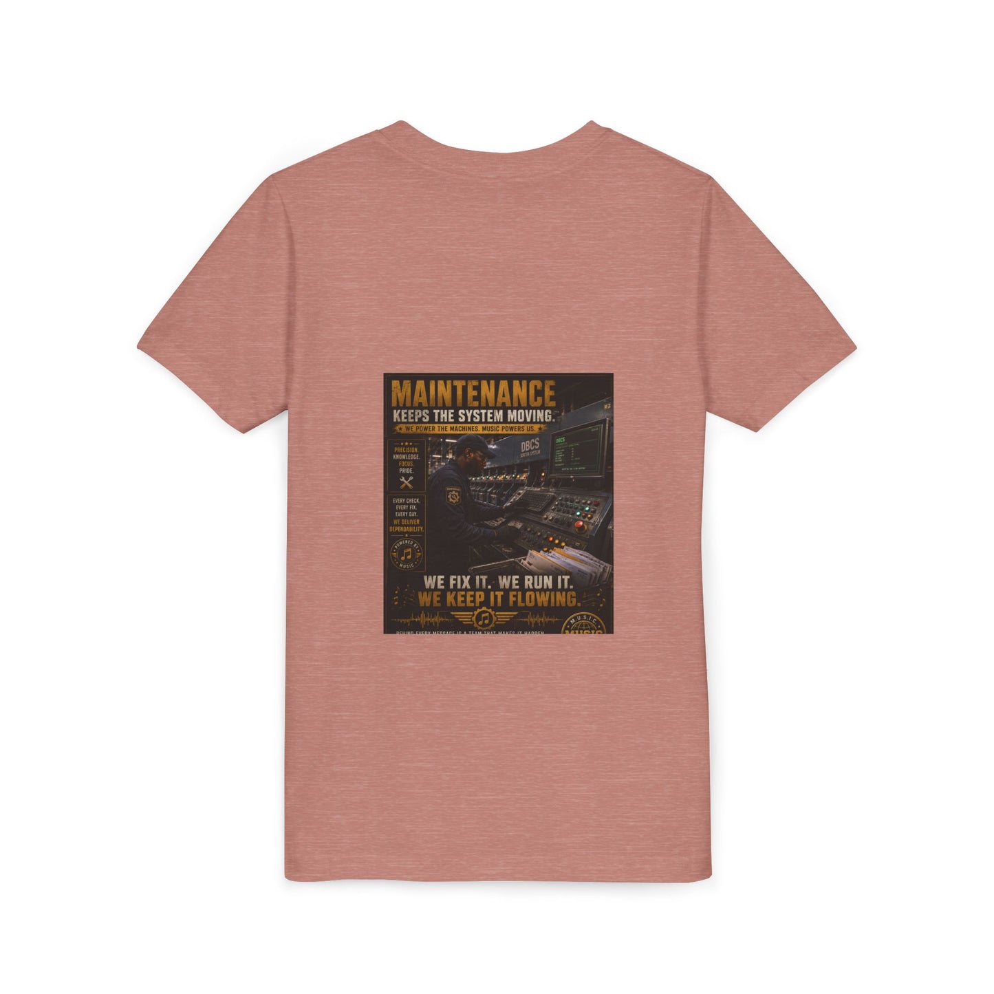 Postal Music — Maintenance Keeps the System Moving — Youth T-Shirt