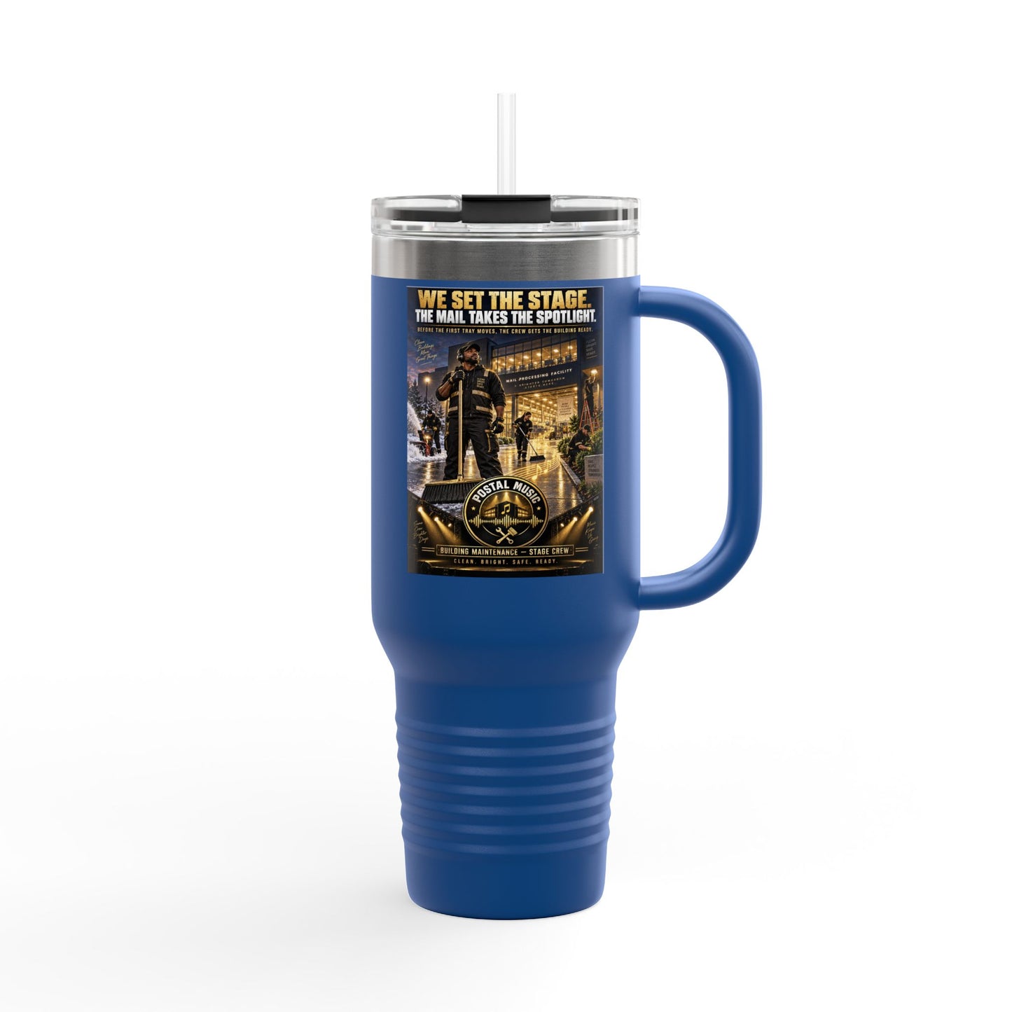 Postal Music - We Set the Stage - Insulated Travel Mug 40oz
