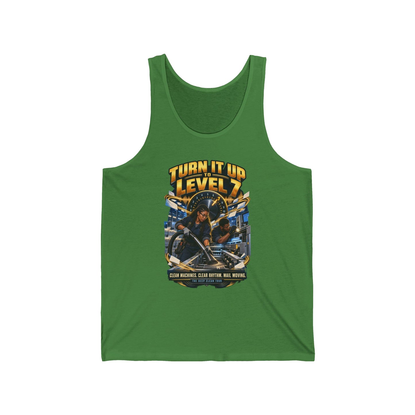 Postal Music - Turn It Up to Level 7 - Unisex Tank Top