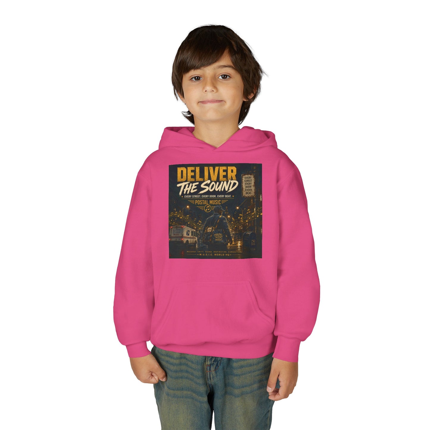 Postal Music — Deliver the Sound — Youth Hoodie