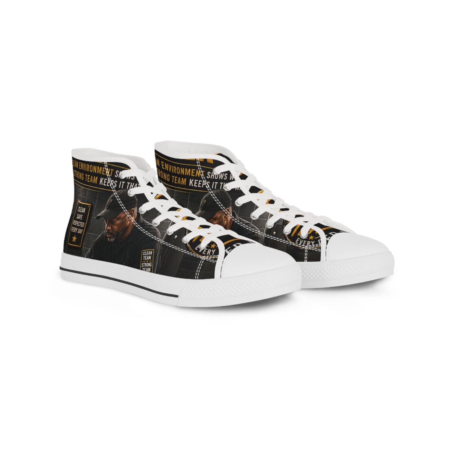 Clean Today. Better Tomorrow. — High-Top Sneakers