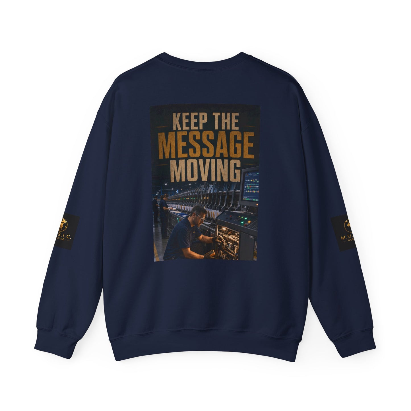 Postal Music — Keep the Message Moving — Core Crewneck Sweatshirt