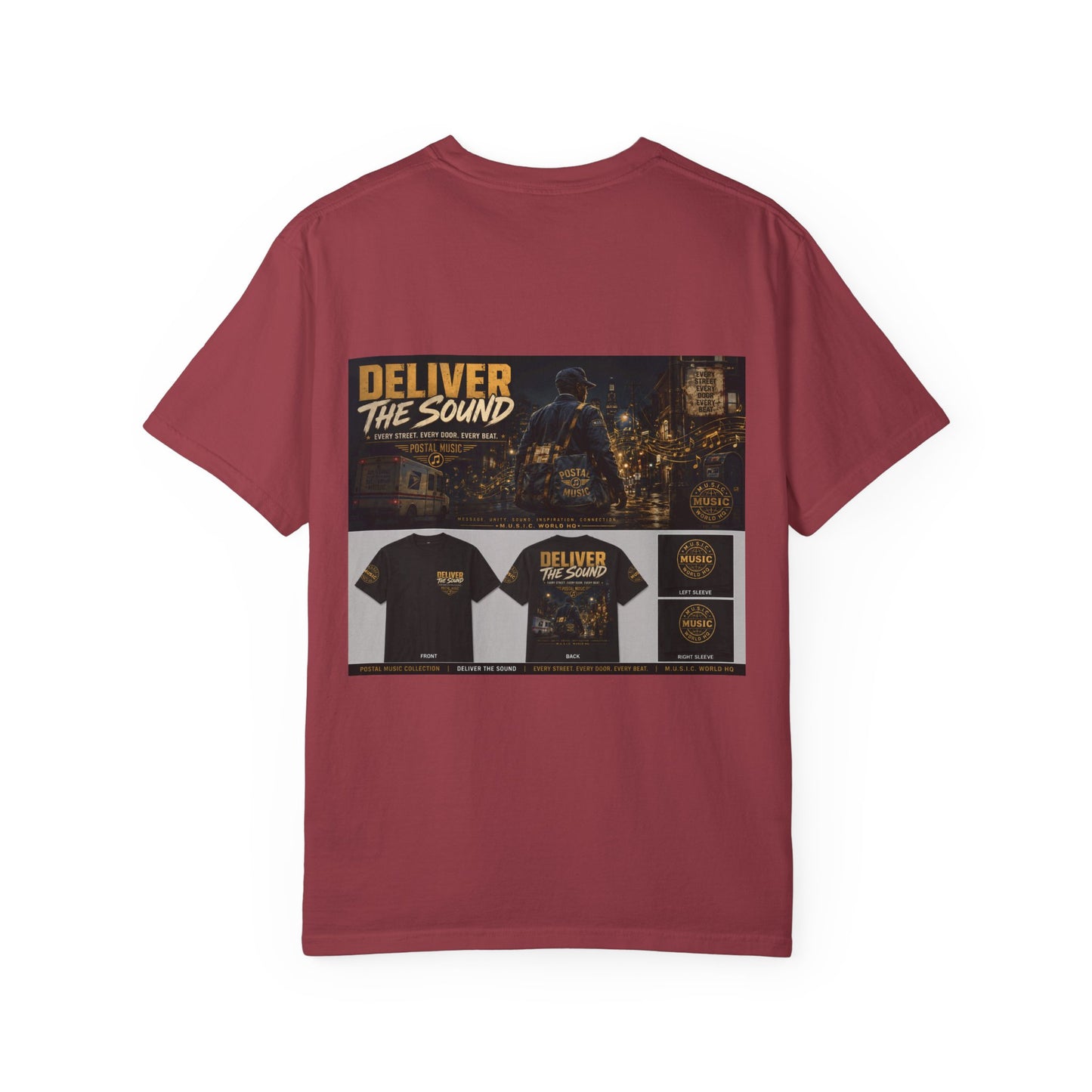 Postal Music — Deliver the Sound — Garment-Dyed T-Shirt