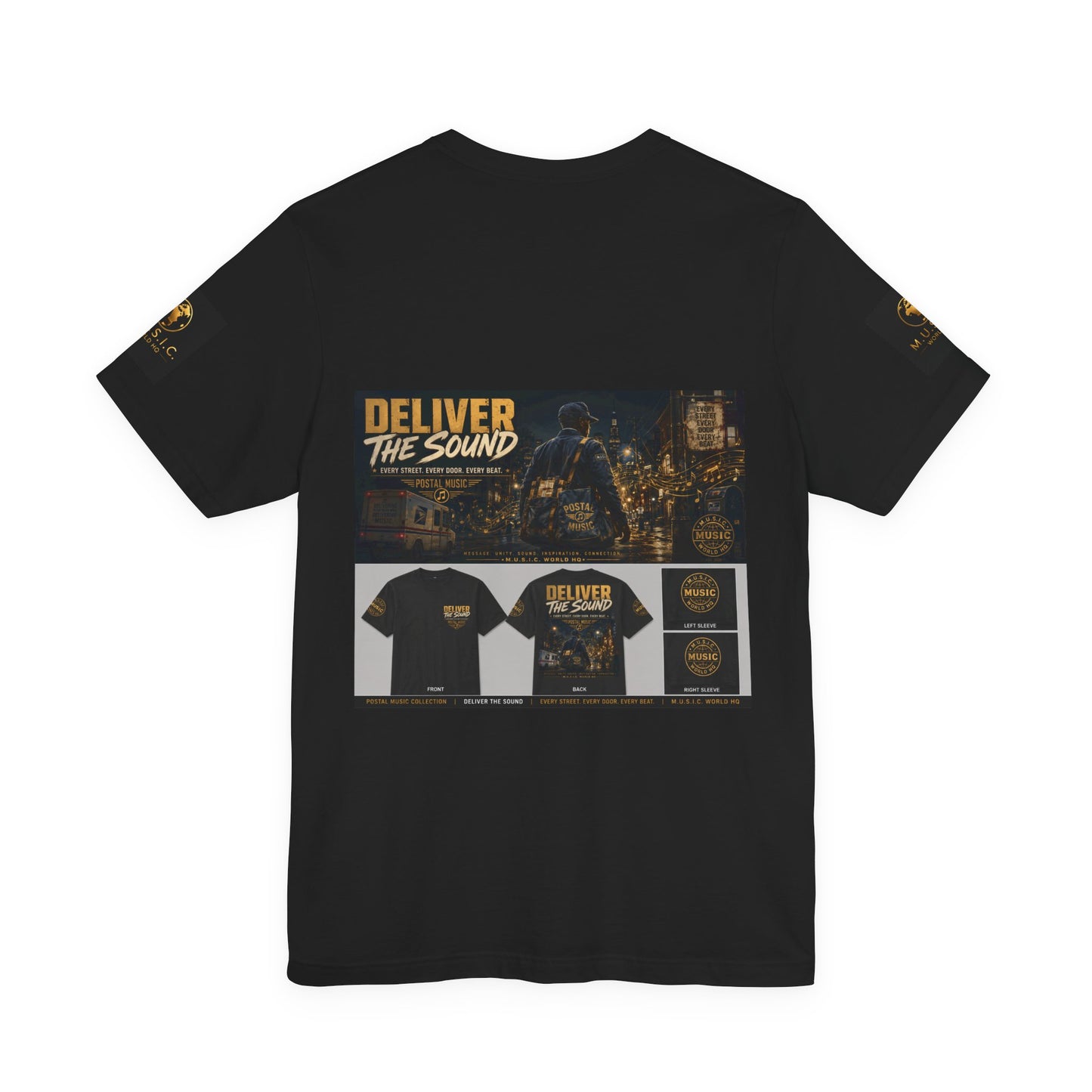 Postal Music — Deliver the Sound — Premium Unisex T-Shirt