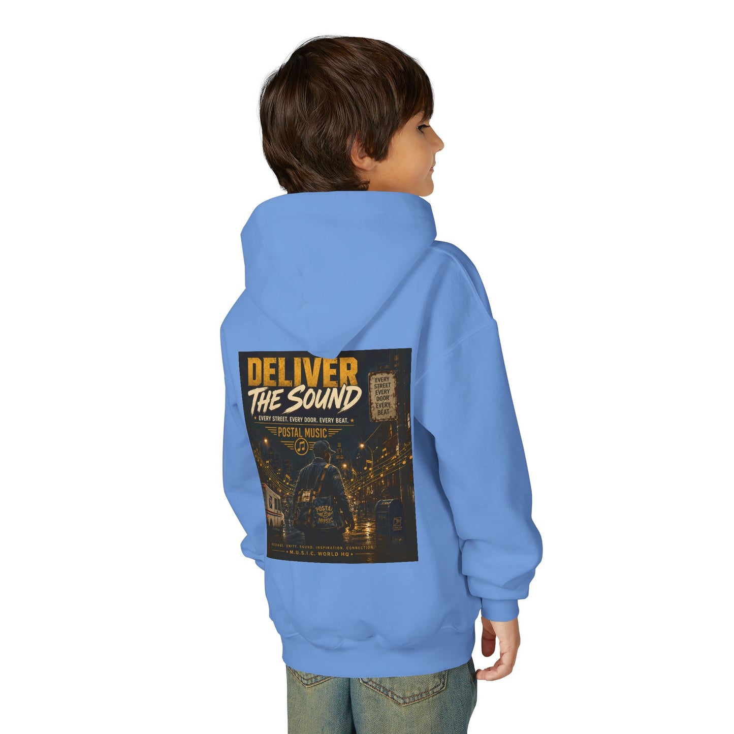 Postal Music — Deliver the Sound — Youth Hoodie