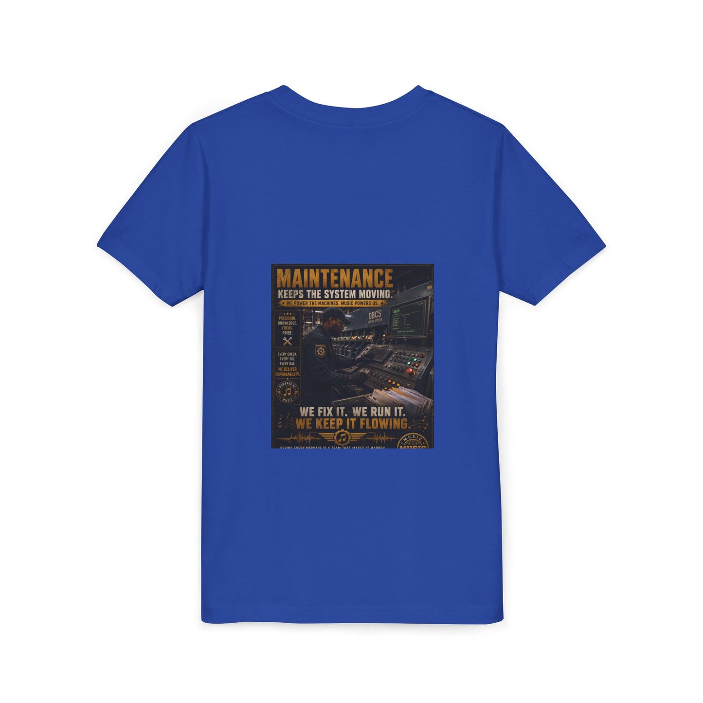 Postal Music — Maintenance Keeps the System Moving — Youth T-Shirt