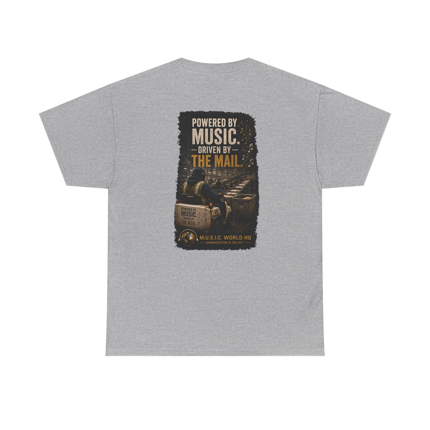 Postal Music - Powered by Music Premium T-Shirt - Colorways E