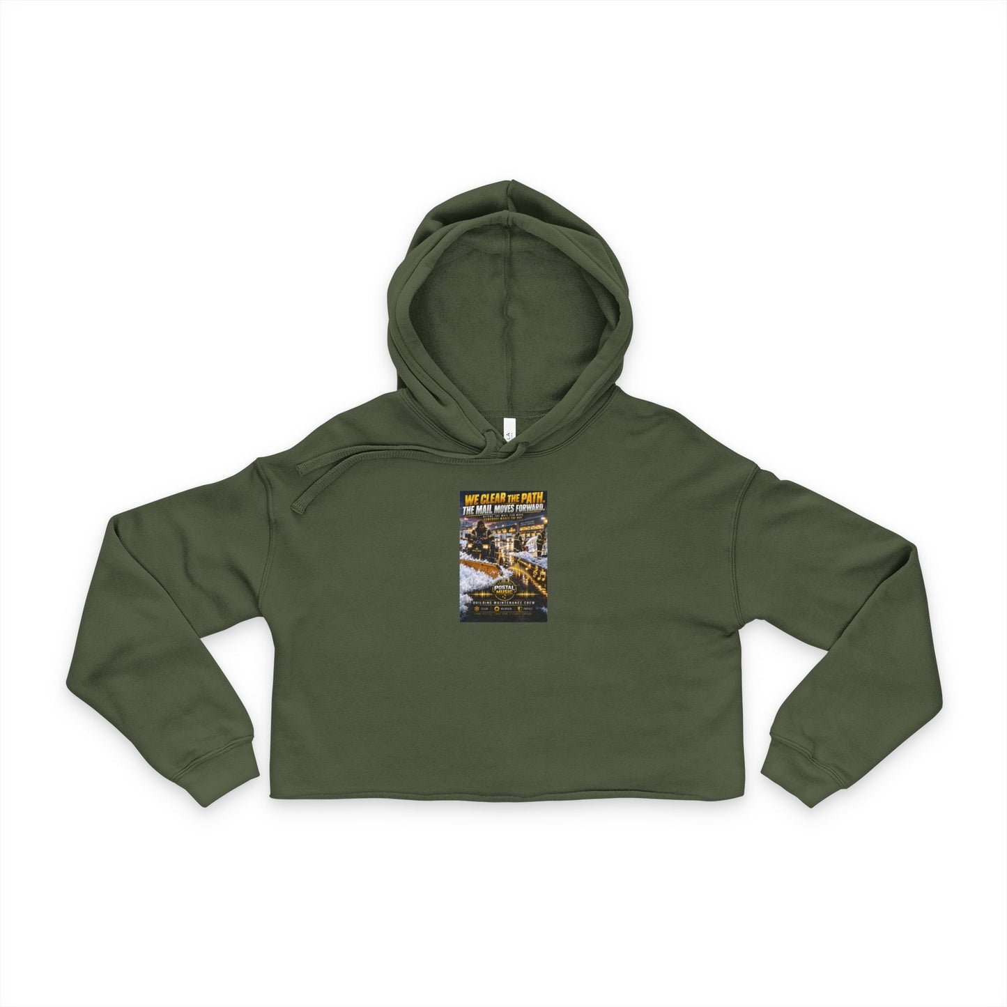 Postal Music - We Clear the Path - Women's Cropped Hoodie