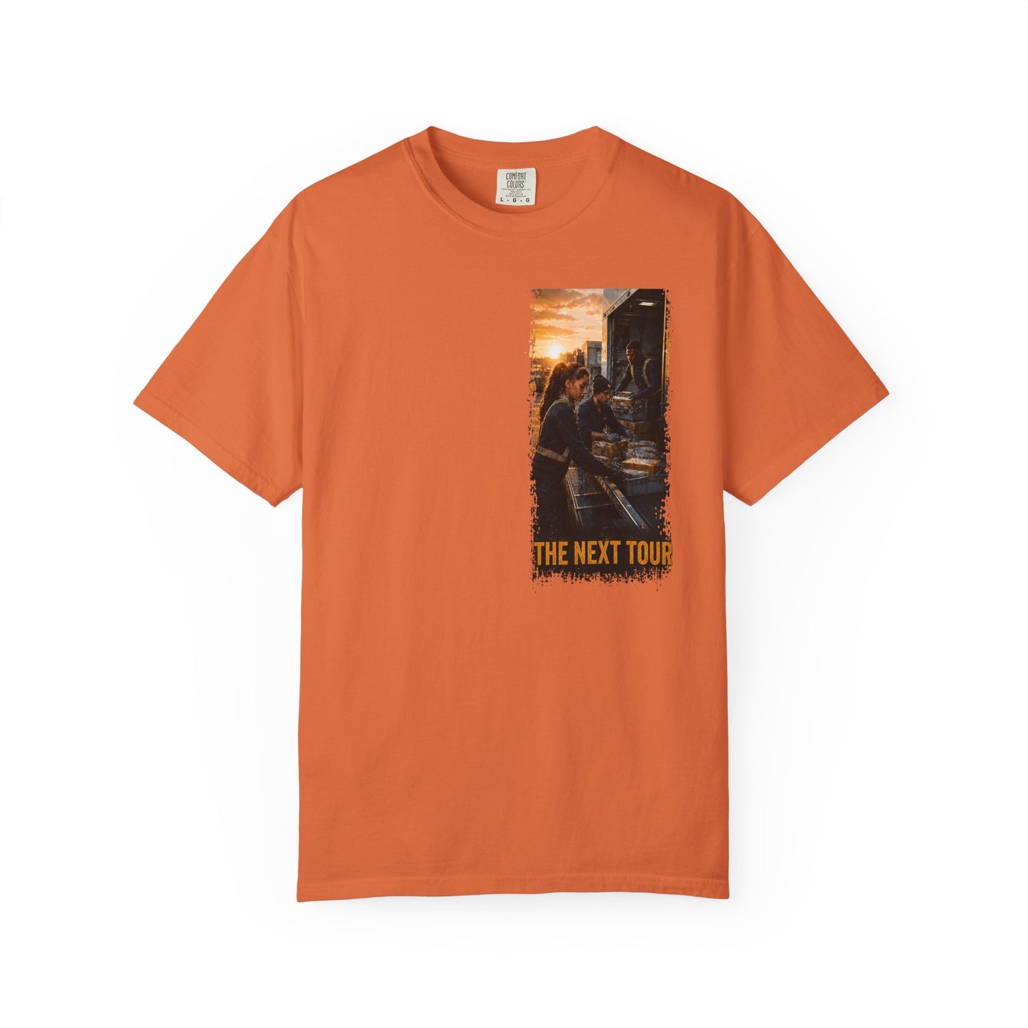 Postal Music — The Next Tour Garment-Dyed T-Shirt — Color Group 1 of 4