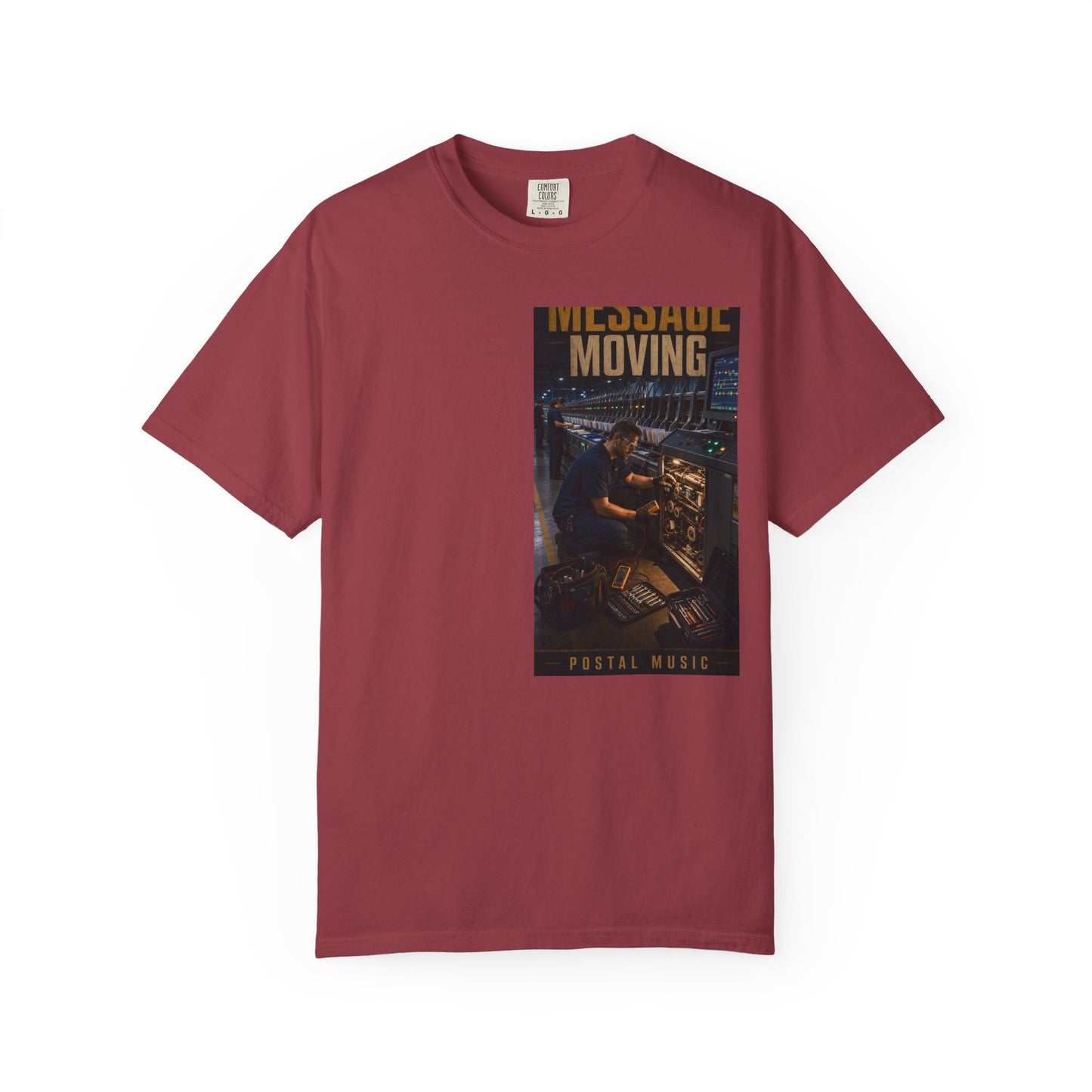 Postal Music — Keep the Message Moving — Garment-Dyed T-Shirt