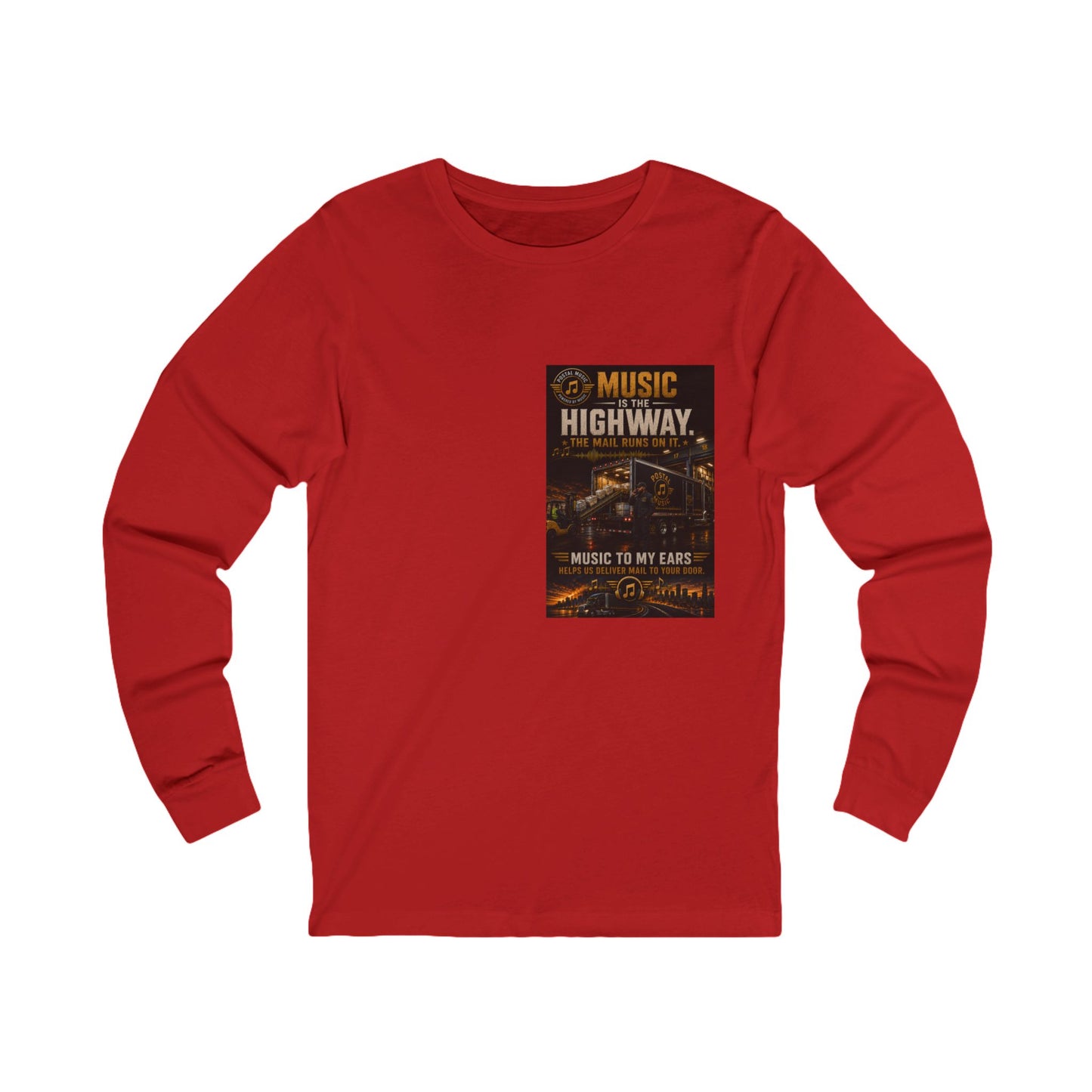 Postal Music — Music Is the Highway — Long-Sleeve T-Shirt