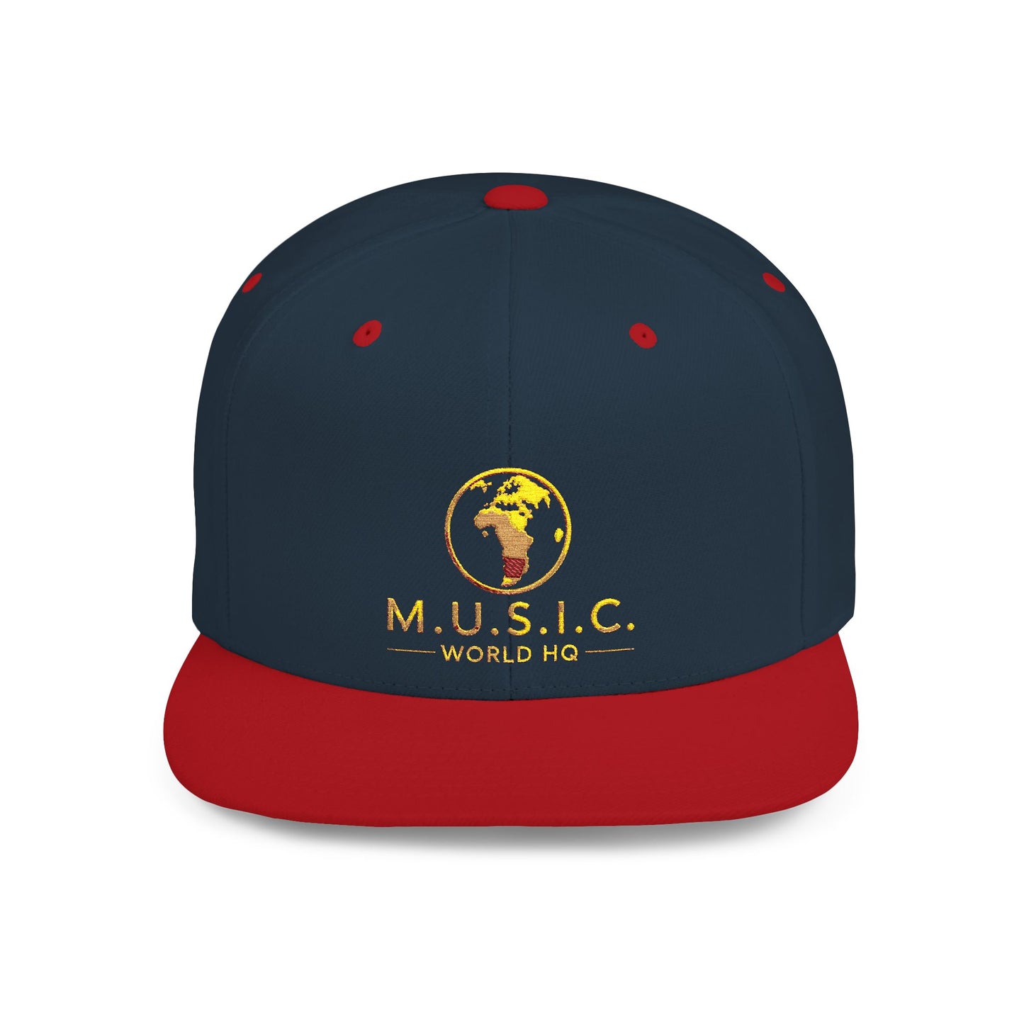 M.U.S.I.C. World HQ Heritage Premium Flat-Bill Snapback