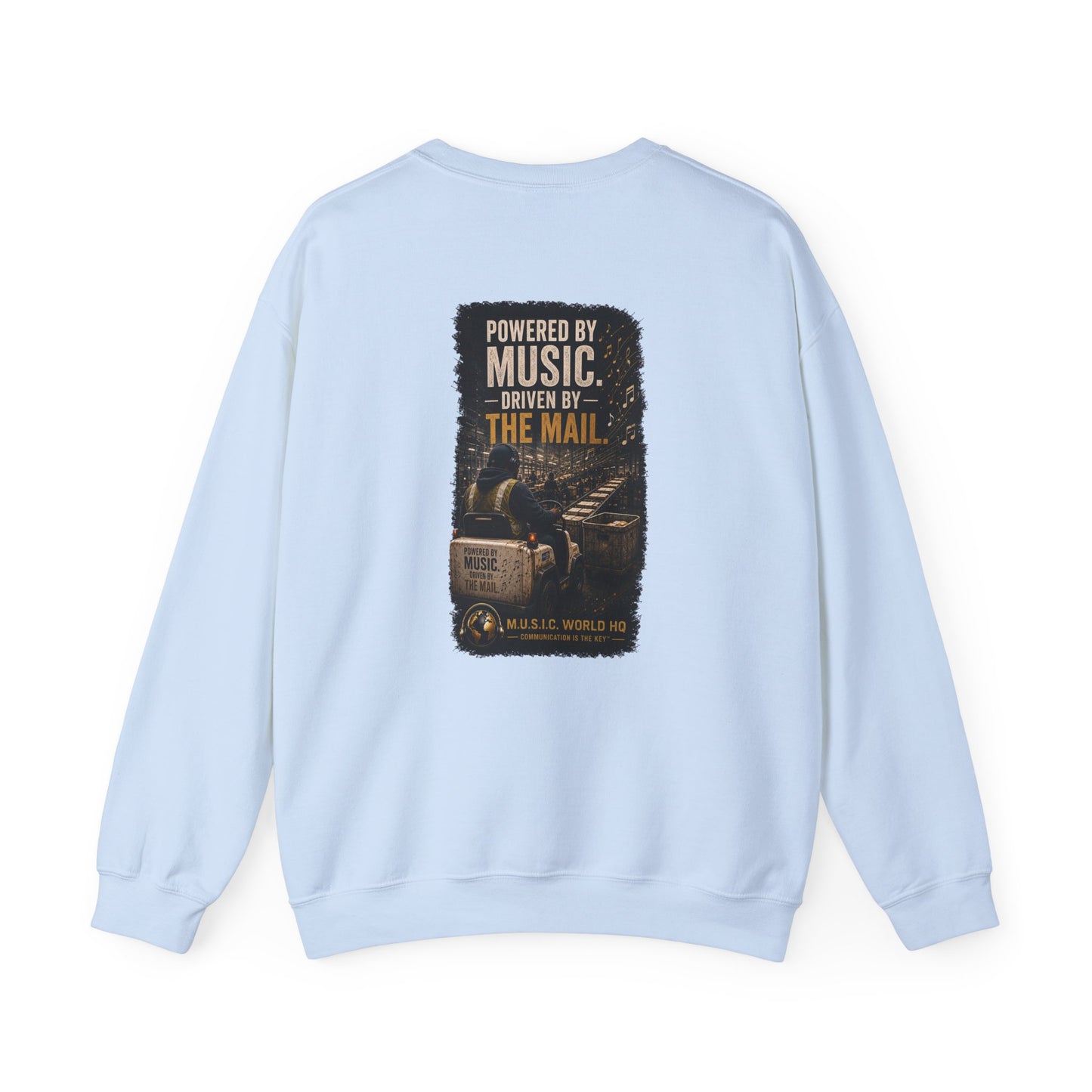 Postal Music - Powered by Music Crewneck Sweatshirt - Colorways B