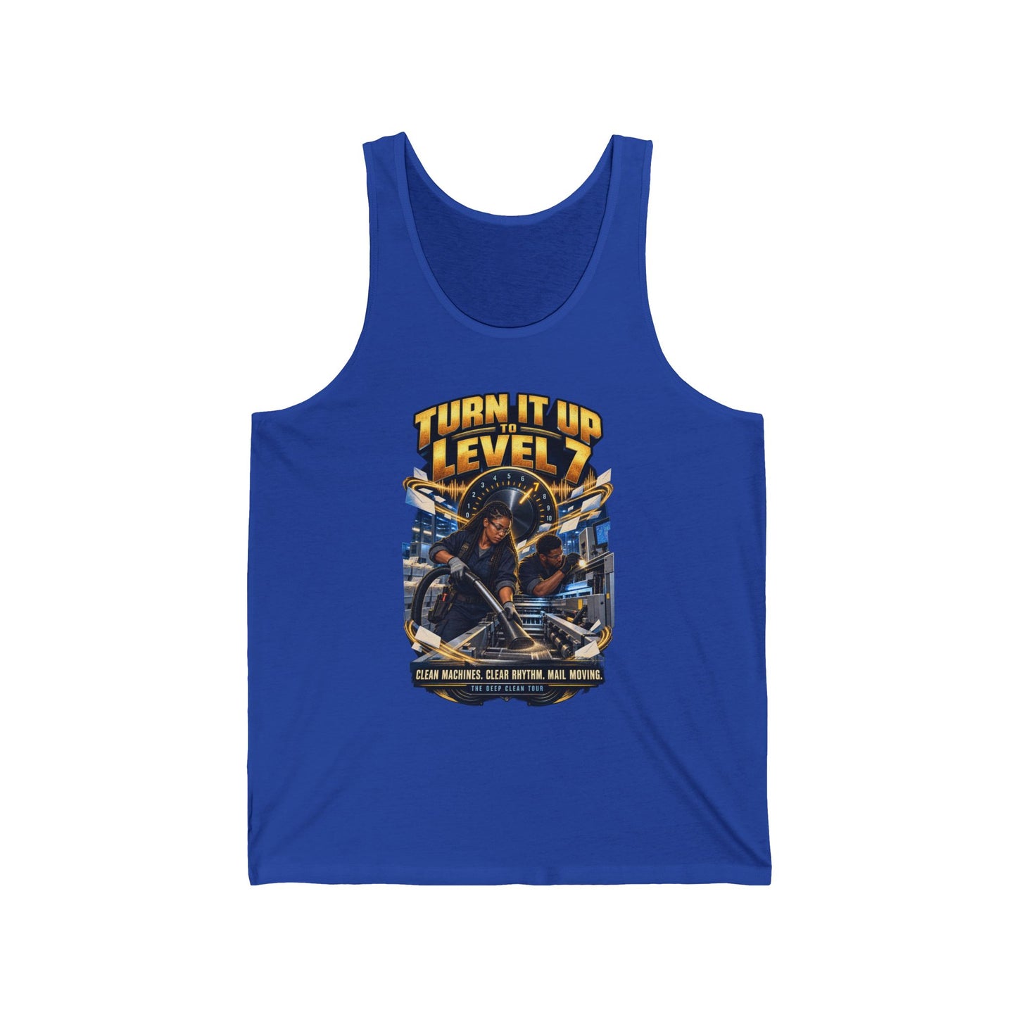 Postal Music - Turn It Up to Level 7 - Unisex Tank Top