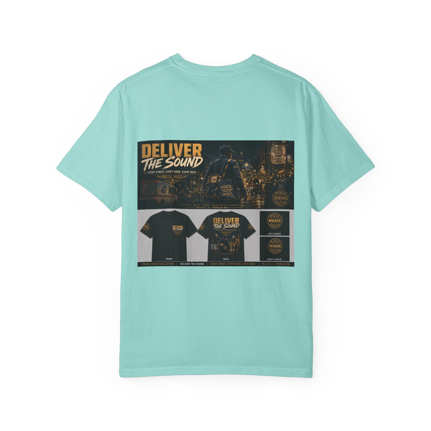 Postal Music — Deliver the Sound — Garment-Dyed T-Shirt