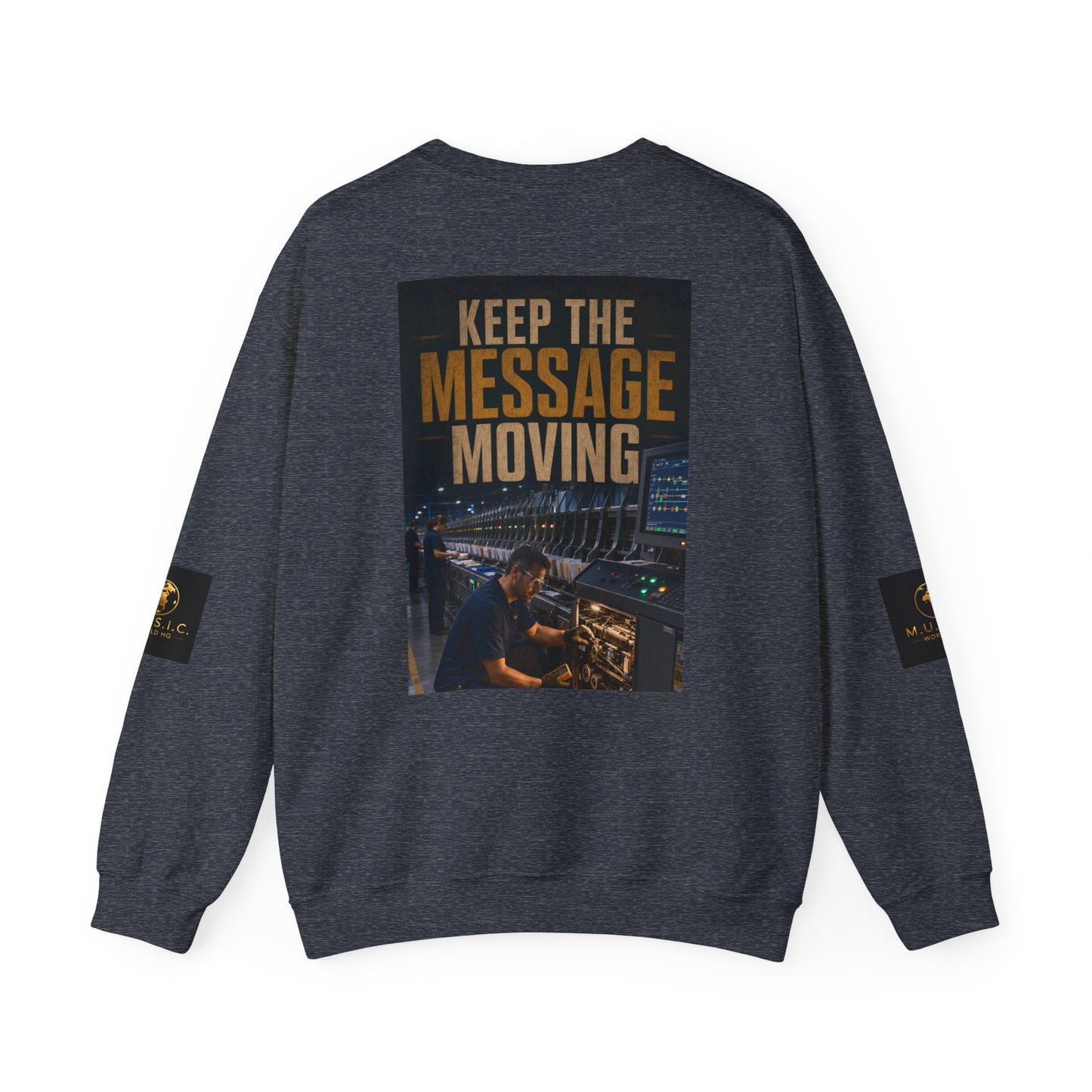 Postal Music — Keep the Message Moving — Core Crewneck Sweatshirt