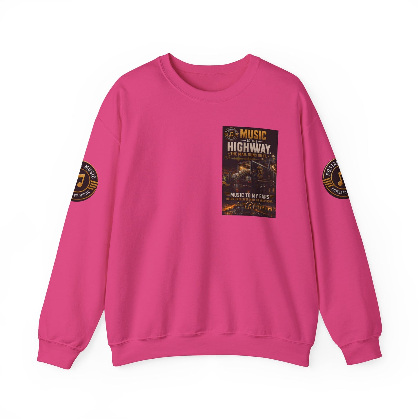 Postal Music — Music Is the Highway — Core Crewneck Sweatshirt