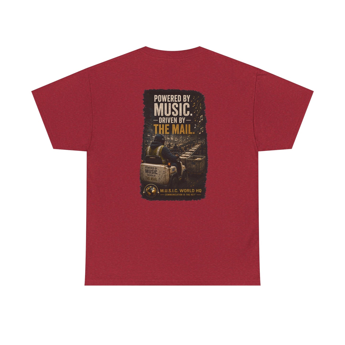 Postal Music - Powered by Music Premium T-Shirt - Colorways A