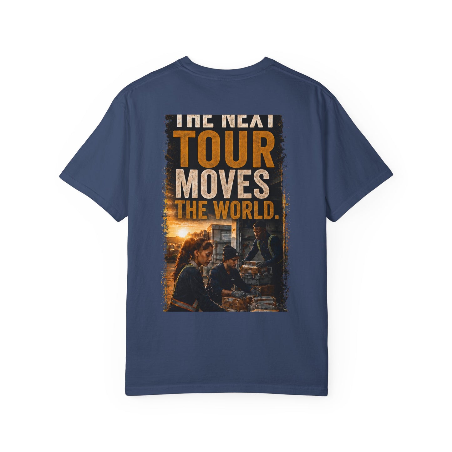 Postal Music — The Next Tour Garment-Dyed T-Shirt — Color Group 2 of 4