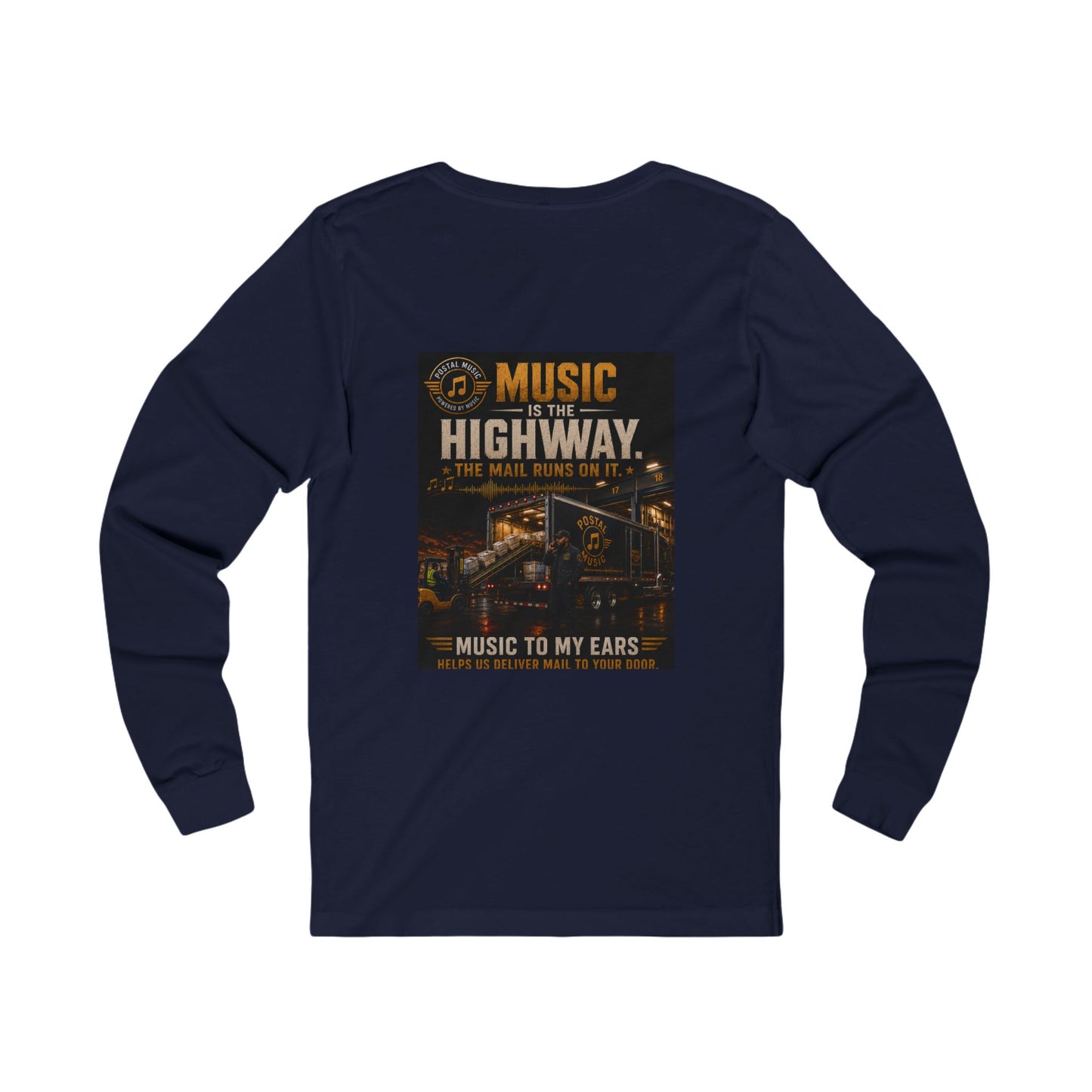 Postal Music — Music Is the Highway — Long-Sleeve T-Shirt
