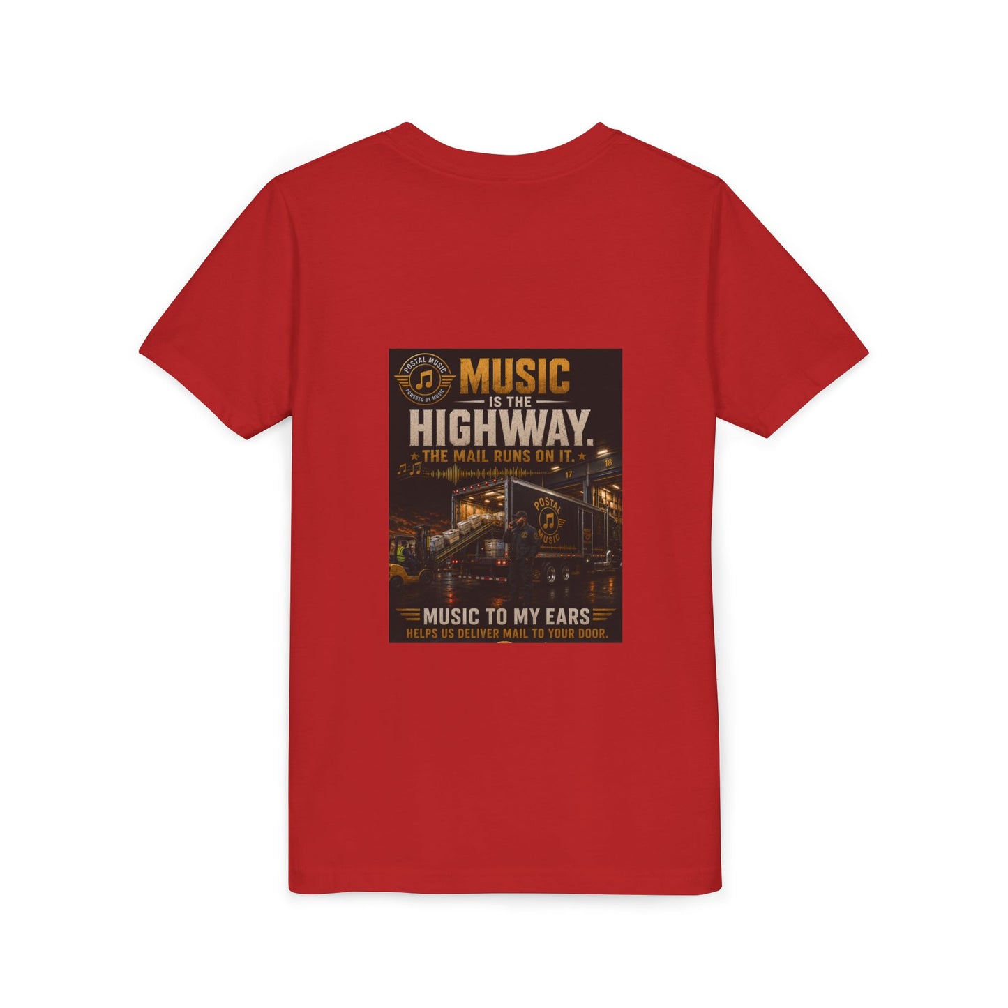 Postal Music — Music Is the Highway — Youth T-Shirt