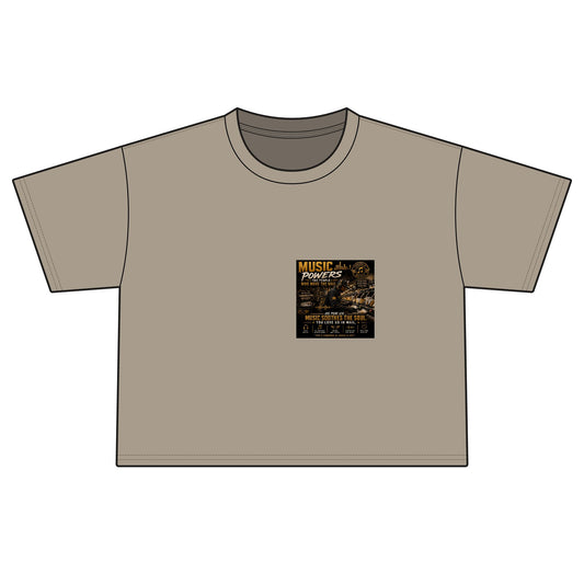 Postal Music — Music Powers the People — Women's Boxy T-Shirt