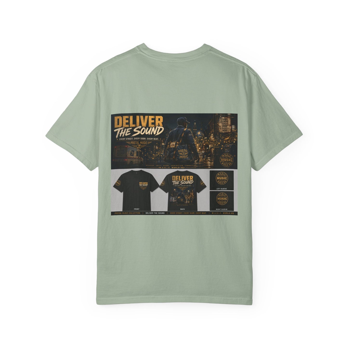 Postal Music — Deliver the Sound — Garment-Dyed T-Shirt