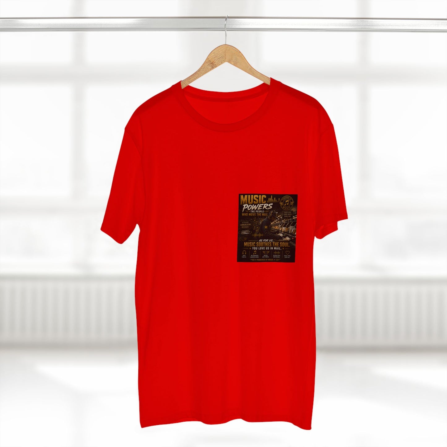 Postal Music — Music Powers the People — Streetwear T-Shirt