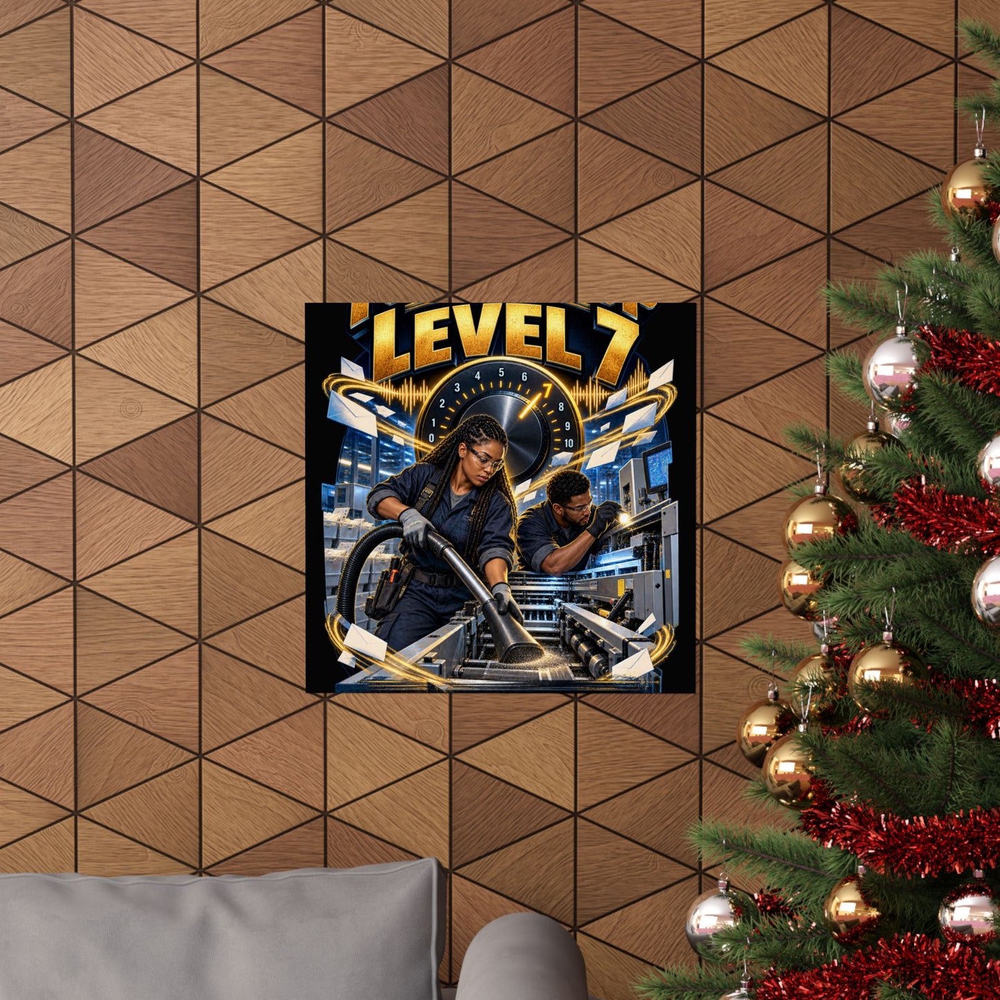 Postal Music - Turn It Up to Level 7 - Premium Matte Poster