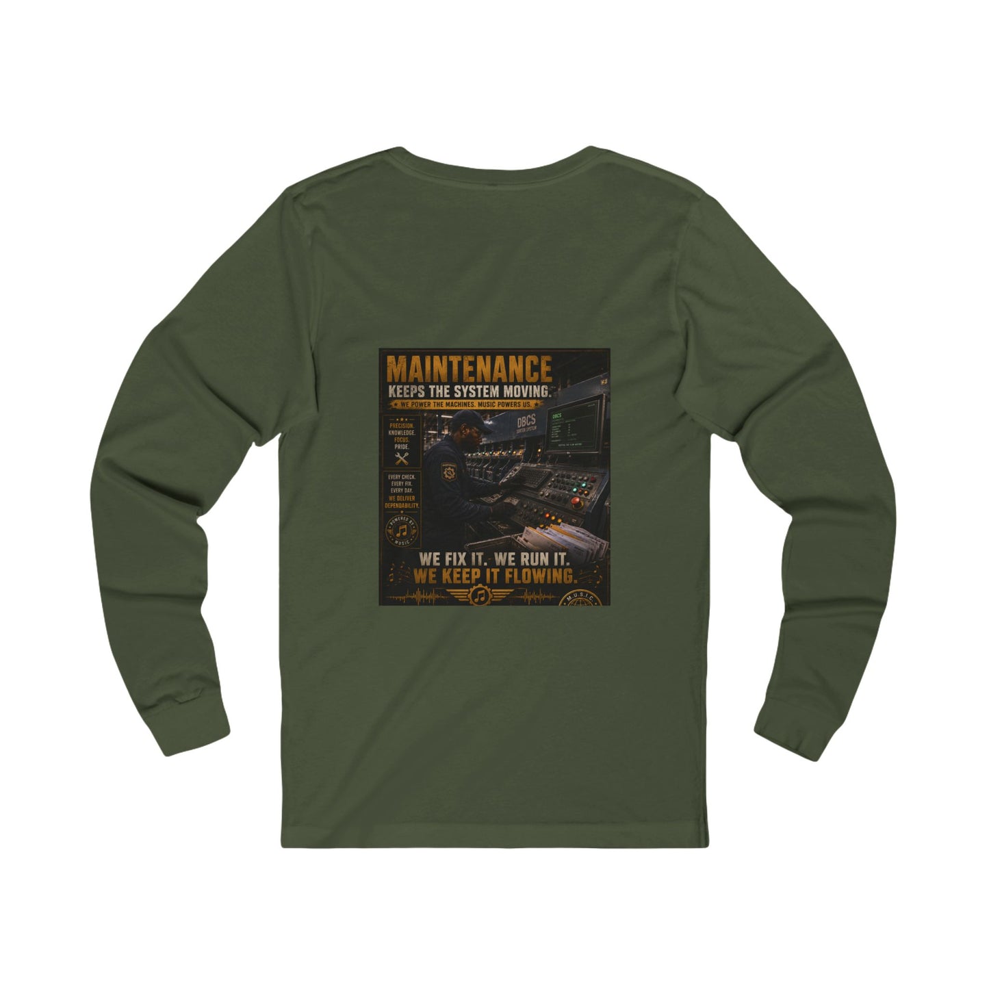 Postal Music — Maintenance Keeps the System Moving — Long-Sleeve T-Shirt