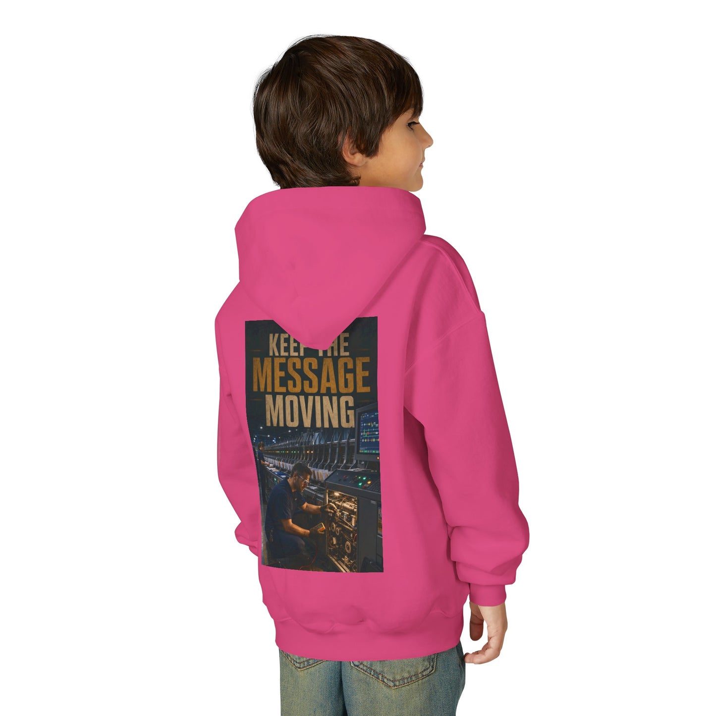 Postal Music — Keep the Message Moving — Youth Hoodie