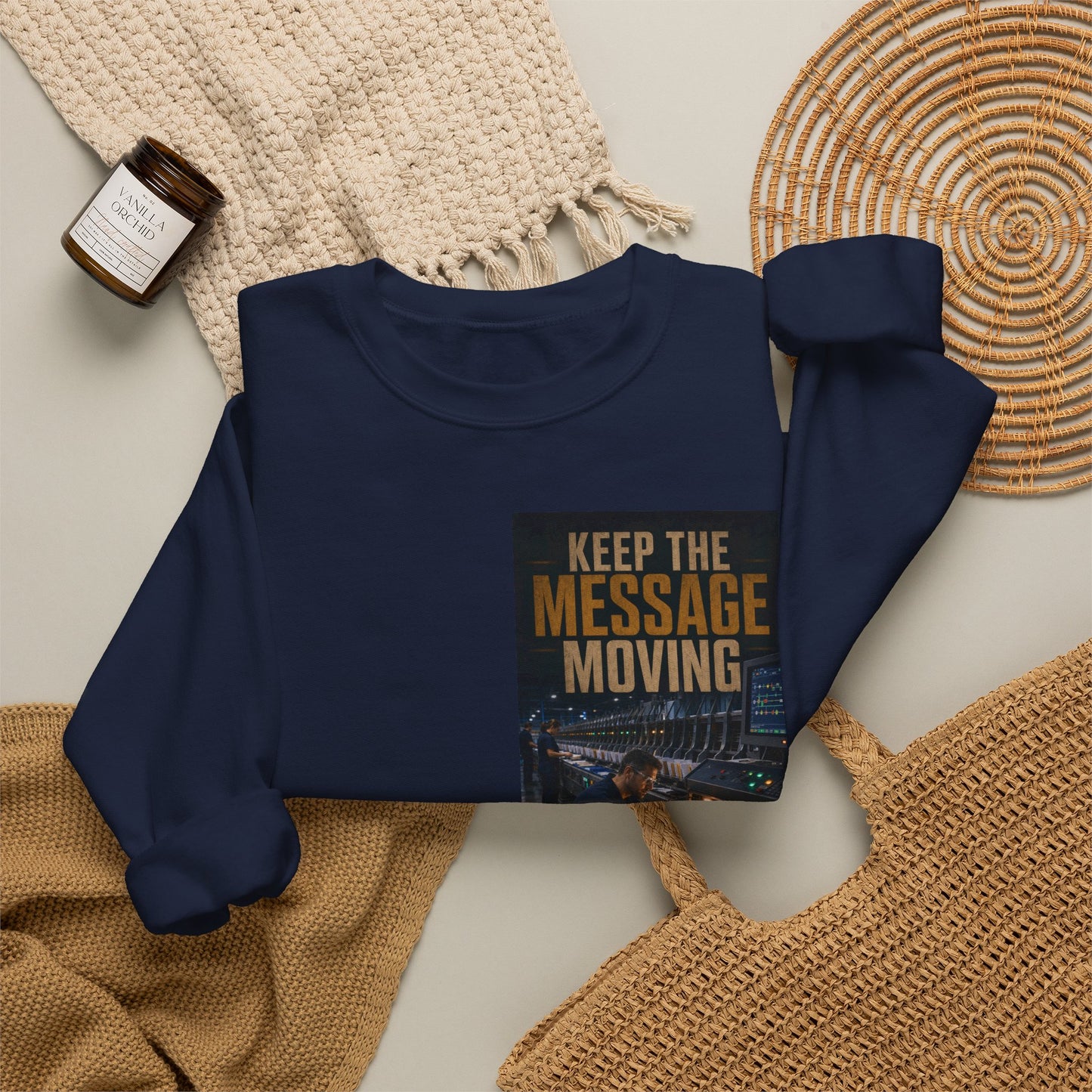 Postal Music — Keep the Message Moving — Core Crewneck Sweatshirt