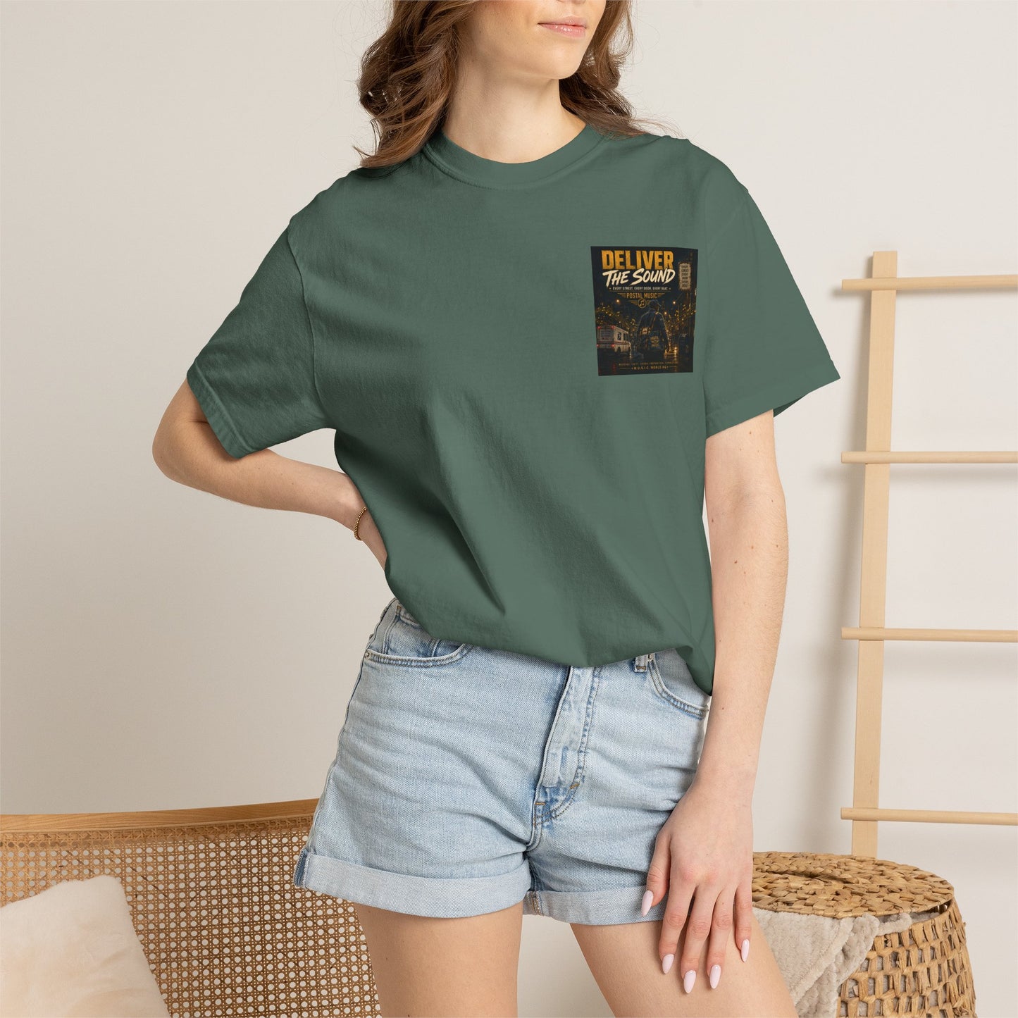 Postal Music — Deliver the Sound — Garment-Dyed T-Shirt