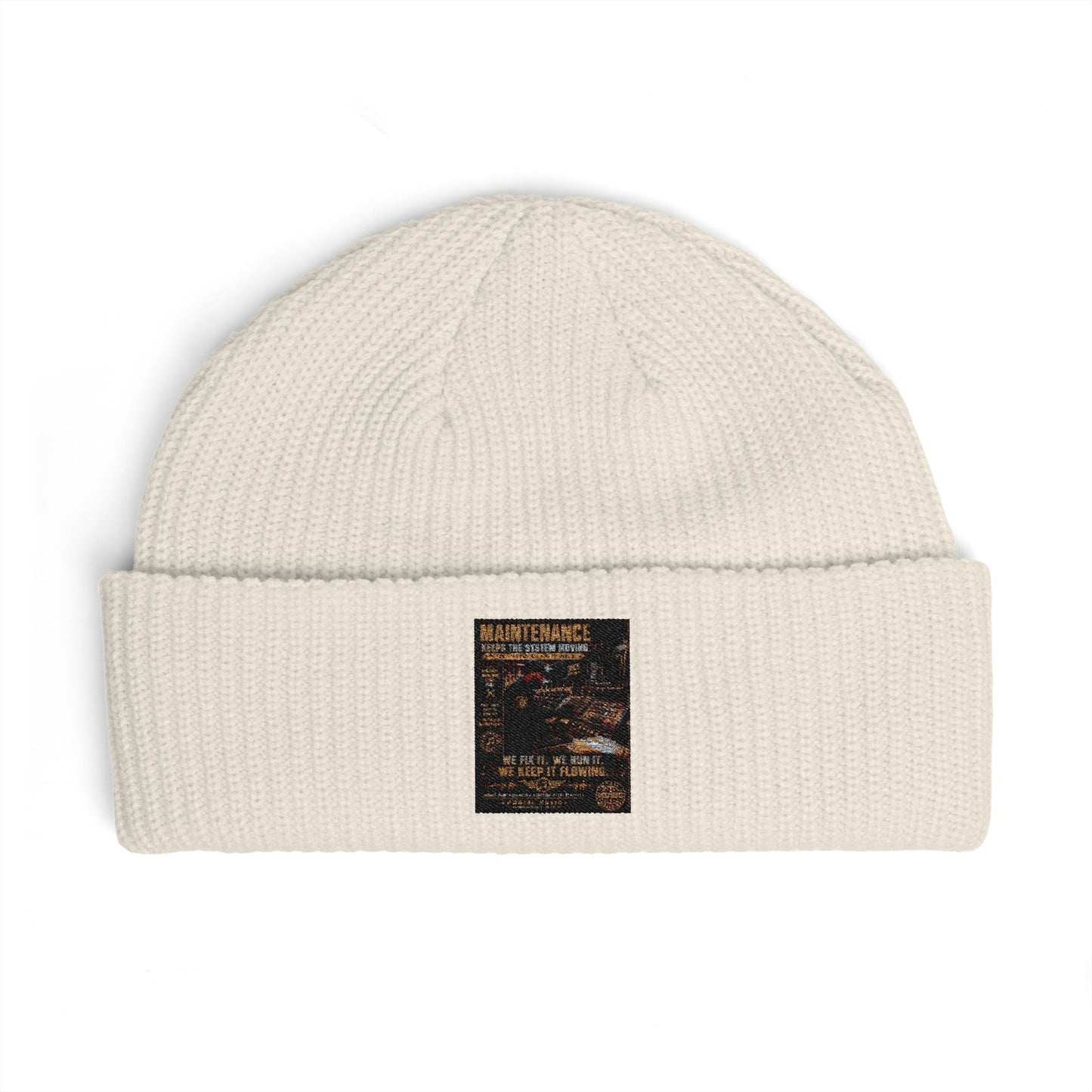 Postal Music — Maintenance Keeps the System Moving — Knit Beanie
