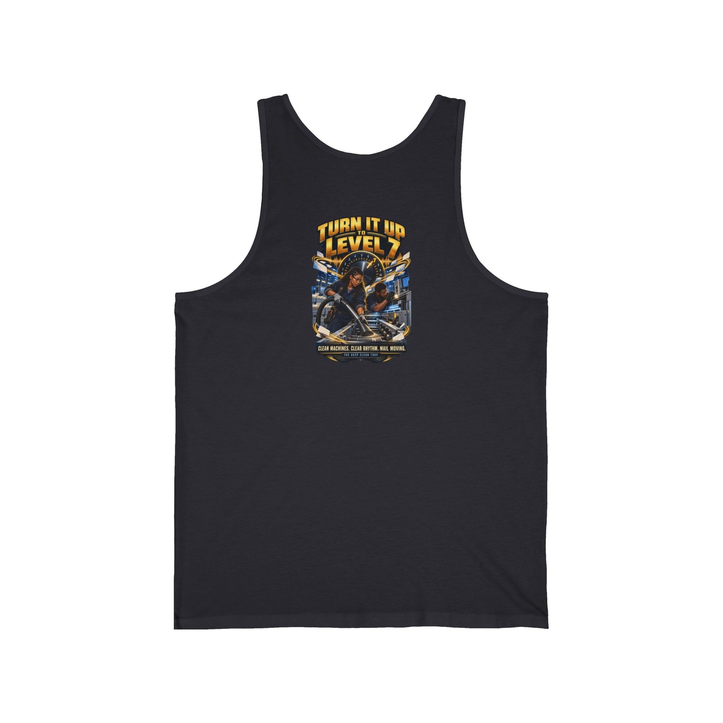 Postal Music - Turn It Up to Level 7 - Unisex Tank Top