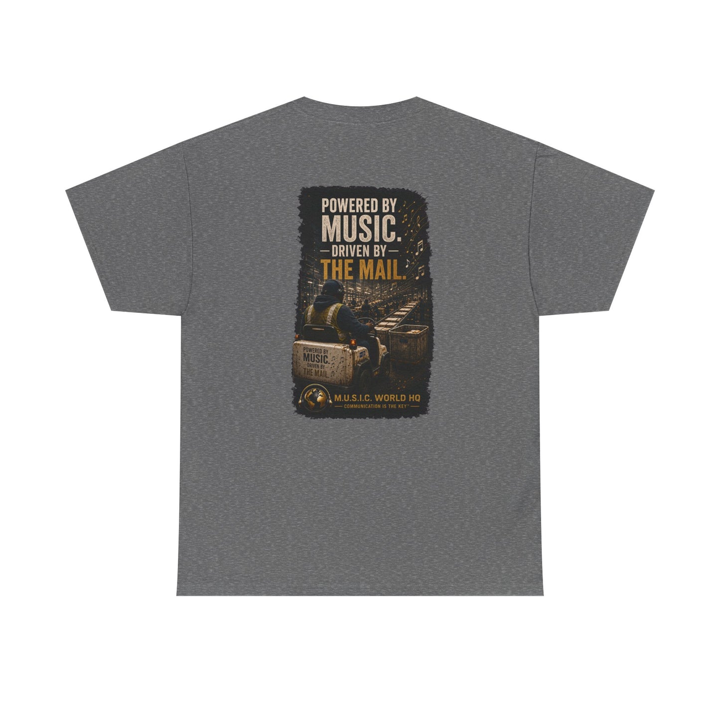 Postal Music - Powered by Music Premium T-Shirt - Colorways E