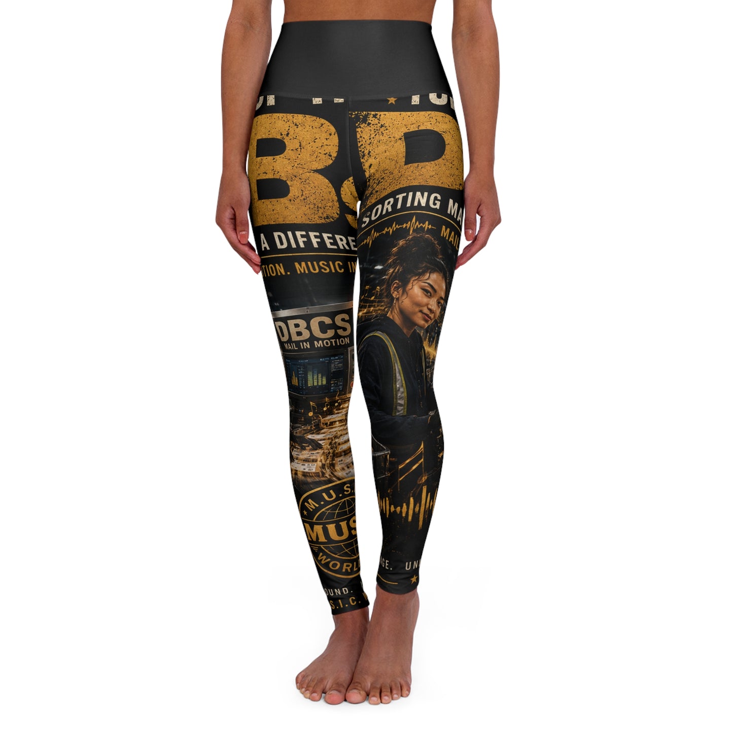 Turn Up the DBs — Women's AOP Yoga Leggings