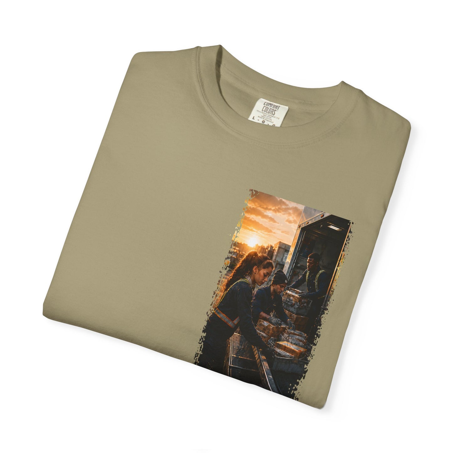 Postal Music — The Next Tour Garment-Dyed T-Shirt — Color Group 3 of 4
