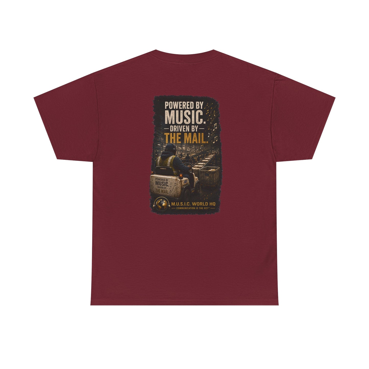 Postal Music - Powered by Music Premium T-Shirt - Colorways B