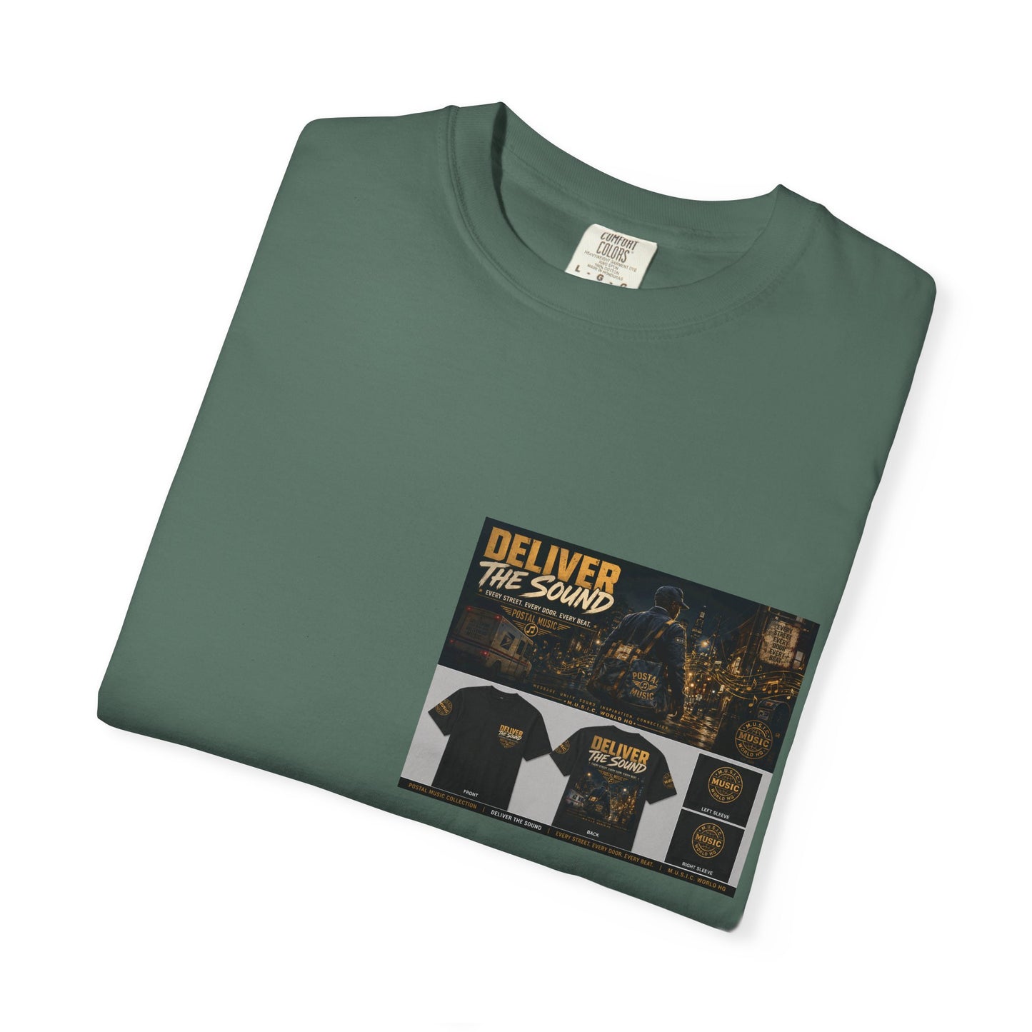 Postal Music — Deliver the Sound — Garment-Dyed T-Shirt