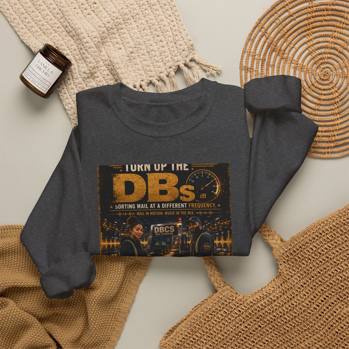 Turn Up the DBs — Men's Crewneck Sweatshirt (Jogger Set Top)