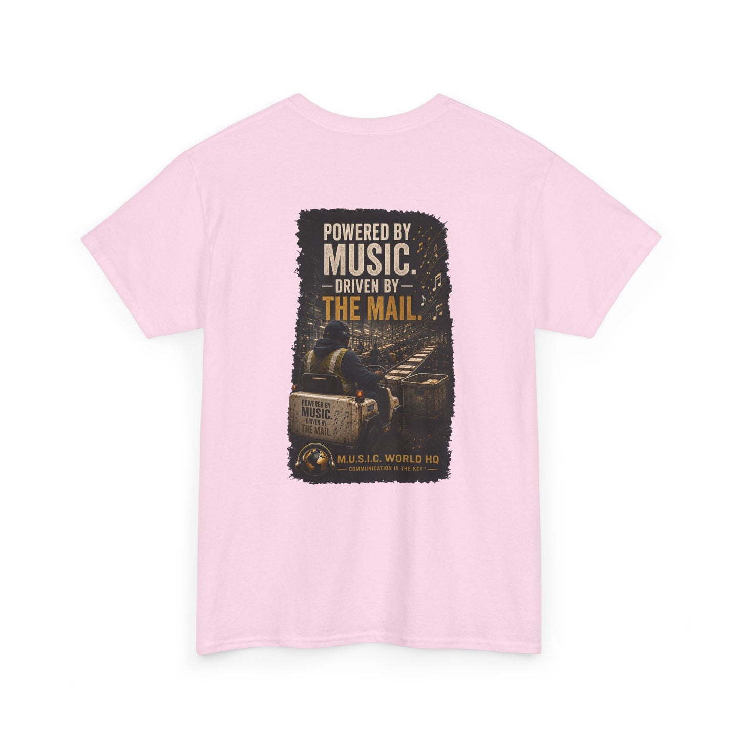 Postal Music - Powered by Music Premium T-Shirt - Colorways C