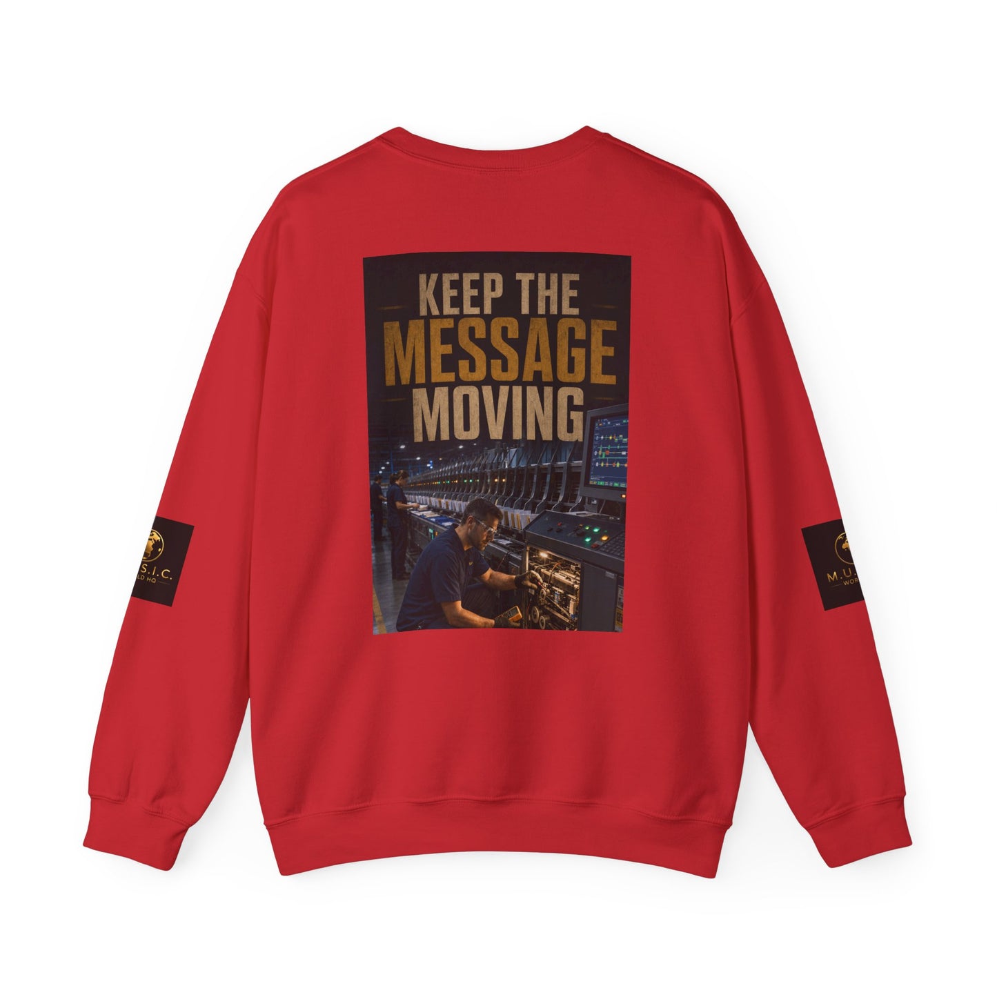 Postal Music — Keep the Message Moving — Core Crewneck Sweatshirt