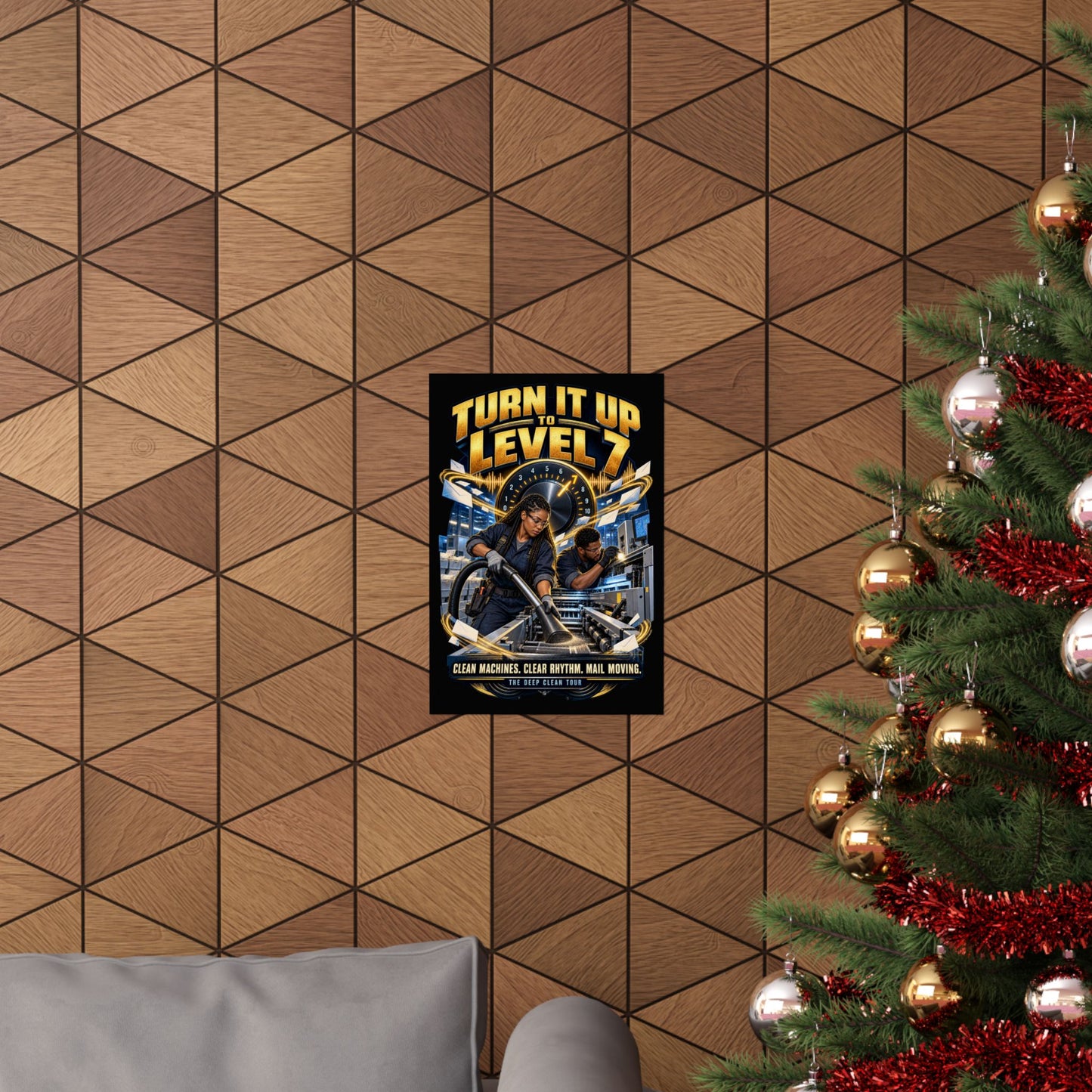 Postal Music - Turn It Up to Level 7 - Premium Matte Poster