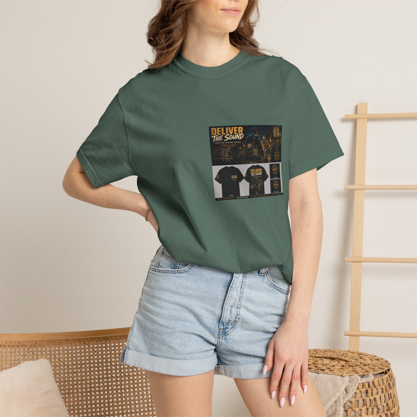 Postal Music — Deliver the Sound — Garment-Dyed T-Shirt